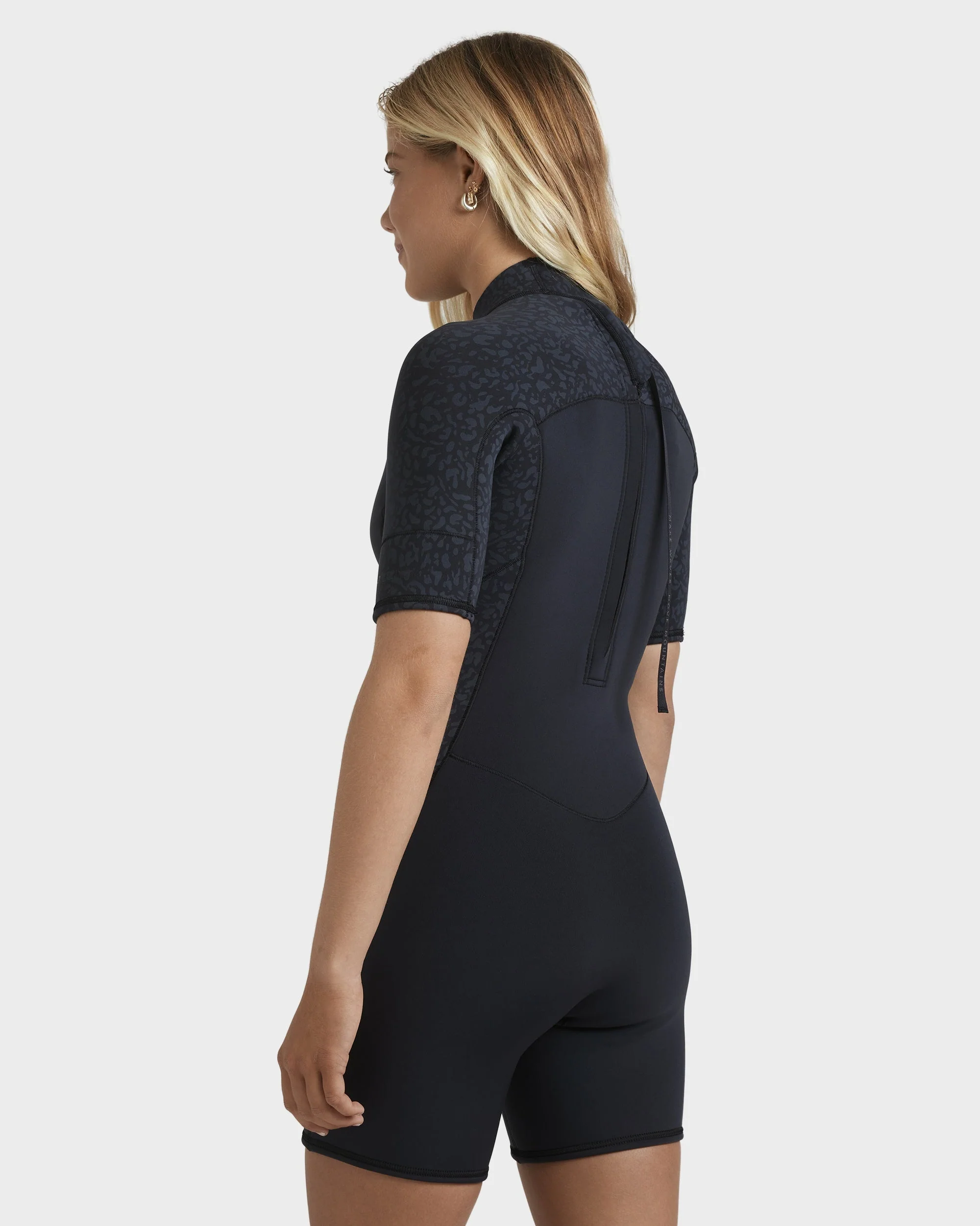 Womens 2mm Swell natural Back Zip Springsuit - Image 3