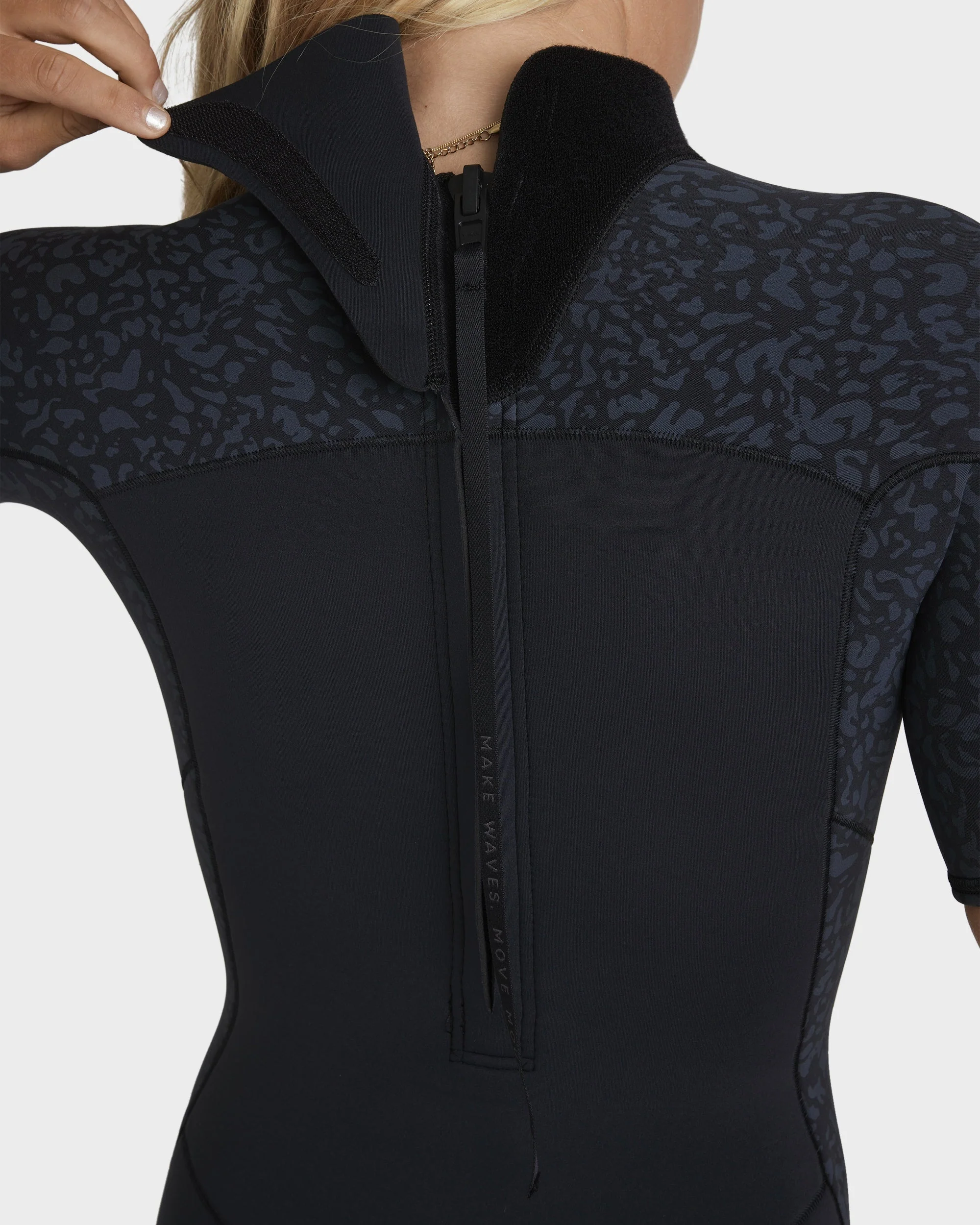 Womens 2mm Swell natural Back Zip Springsuit - Image 6