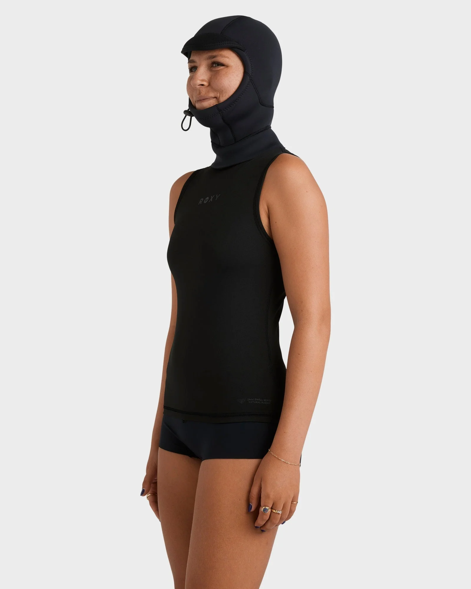 Womens 2mm Swell Natural Hooded Vest Wetsuit - Image 3