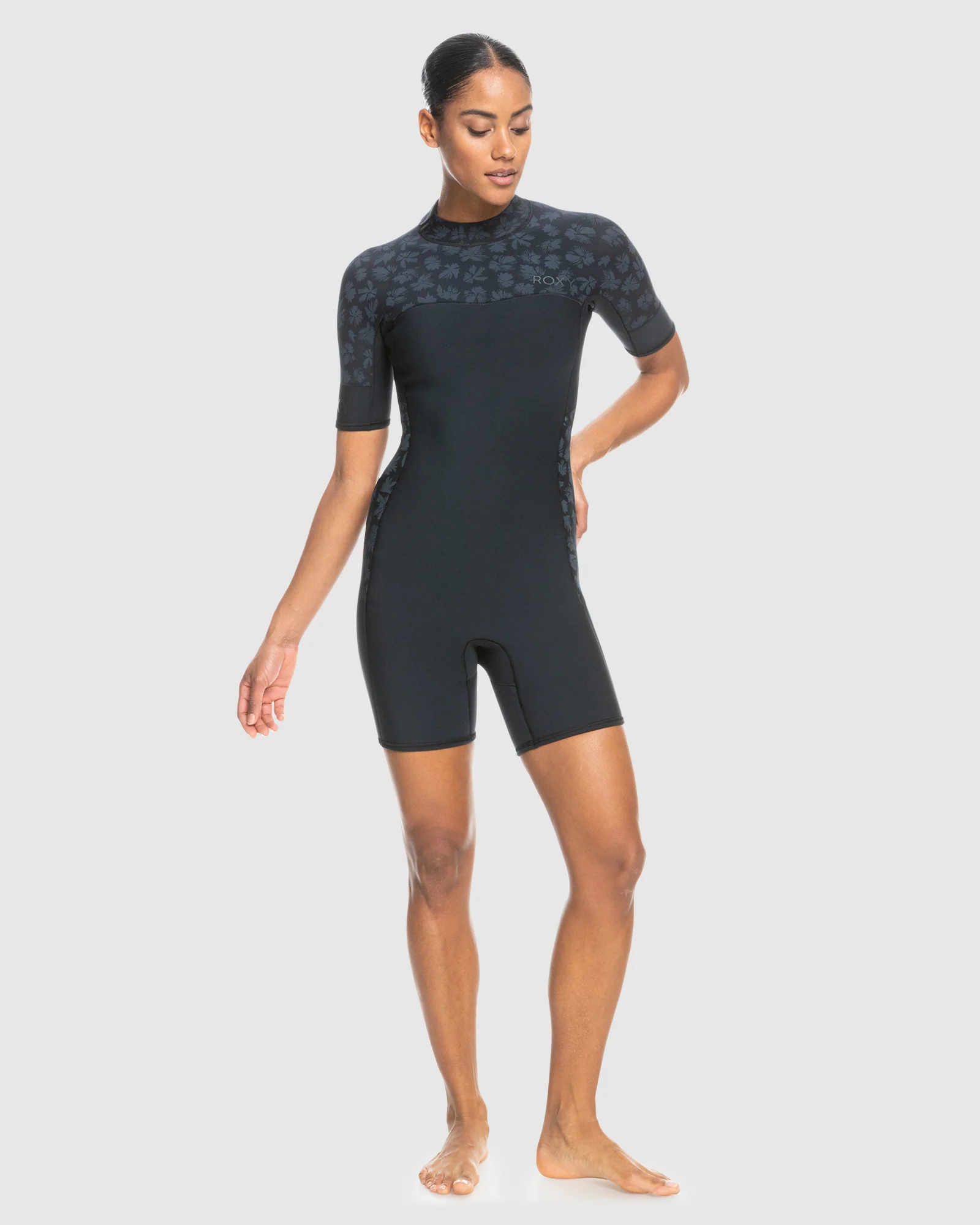 Womens 2mm Swell Series Short Sleeve Back Zip Springsuit - Image 5