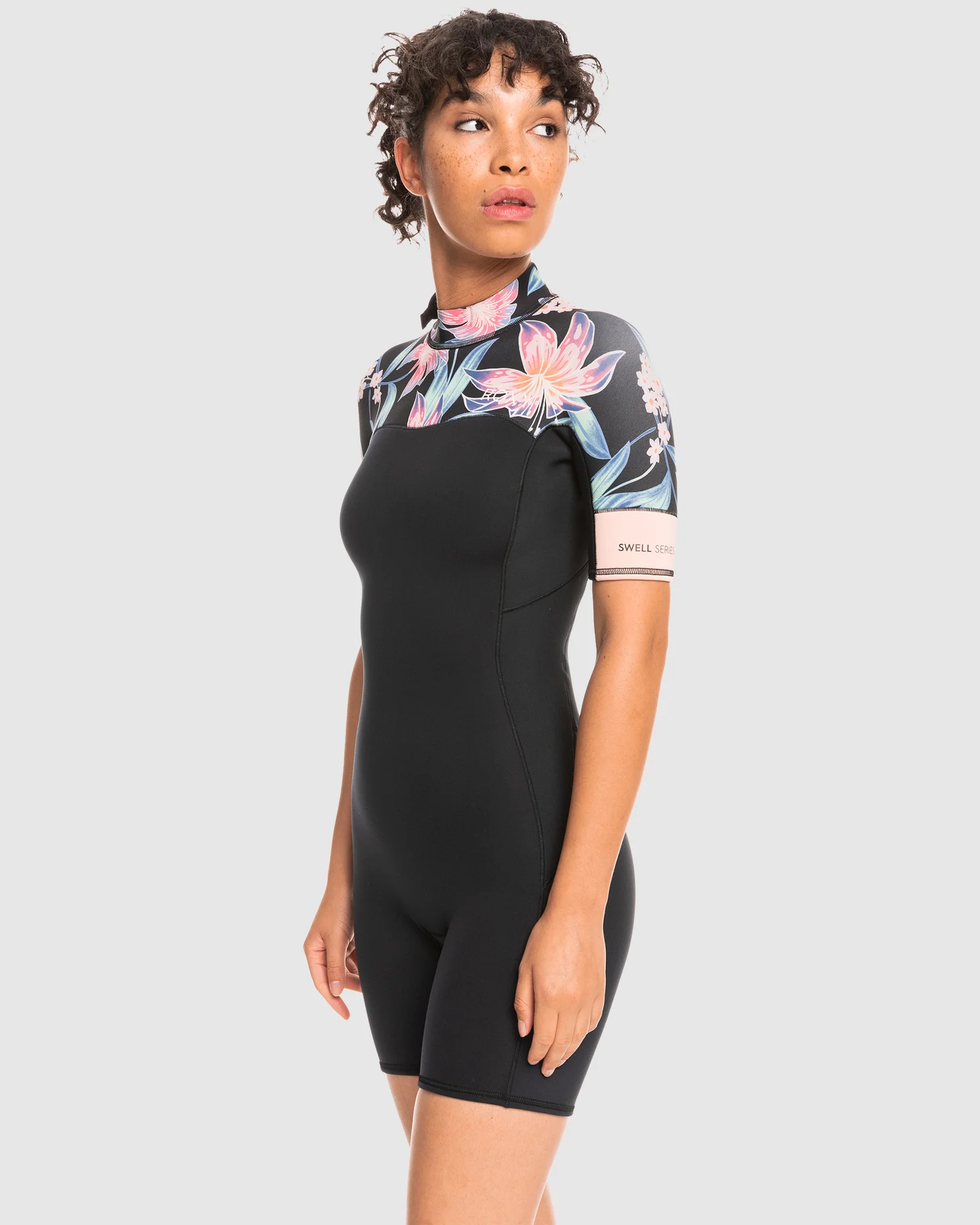 Womens 2Mm Swell Series Short Sleeve Back Zip Springsuit - Image 2