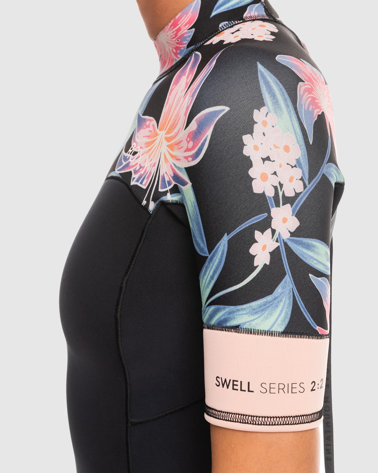 Womens 2Mm Swell Series Short Sleeve Back Zip Springsuit - Image 4