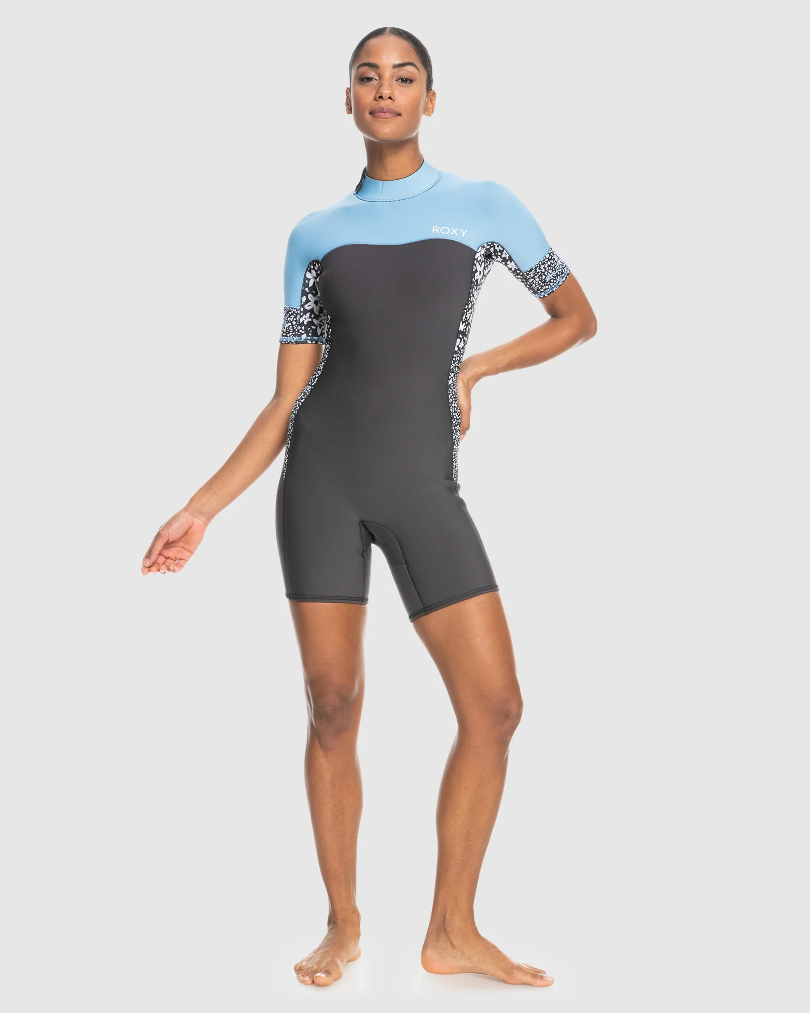 Womens 2mm Swell Series Short Sleeve Back Zip Springsuit - Image 5