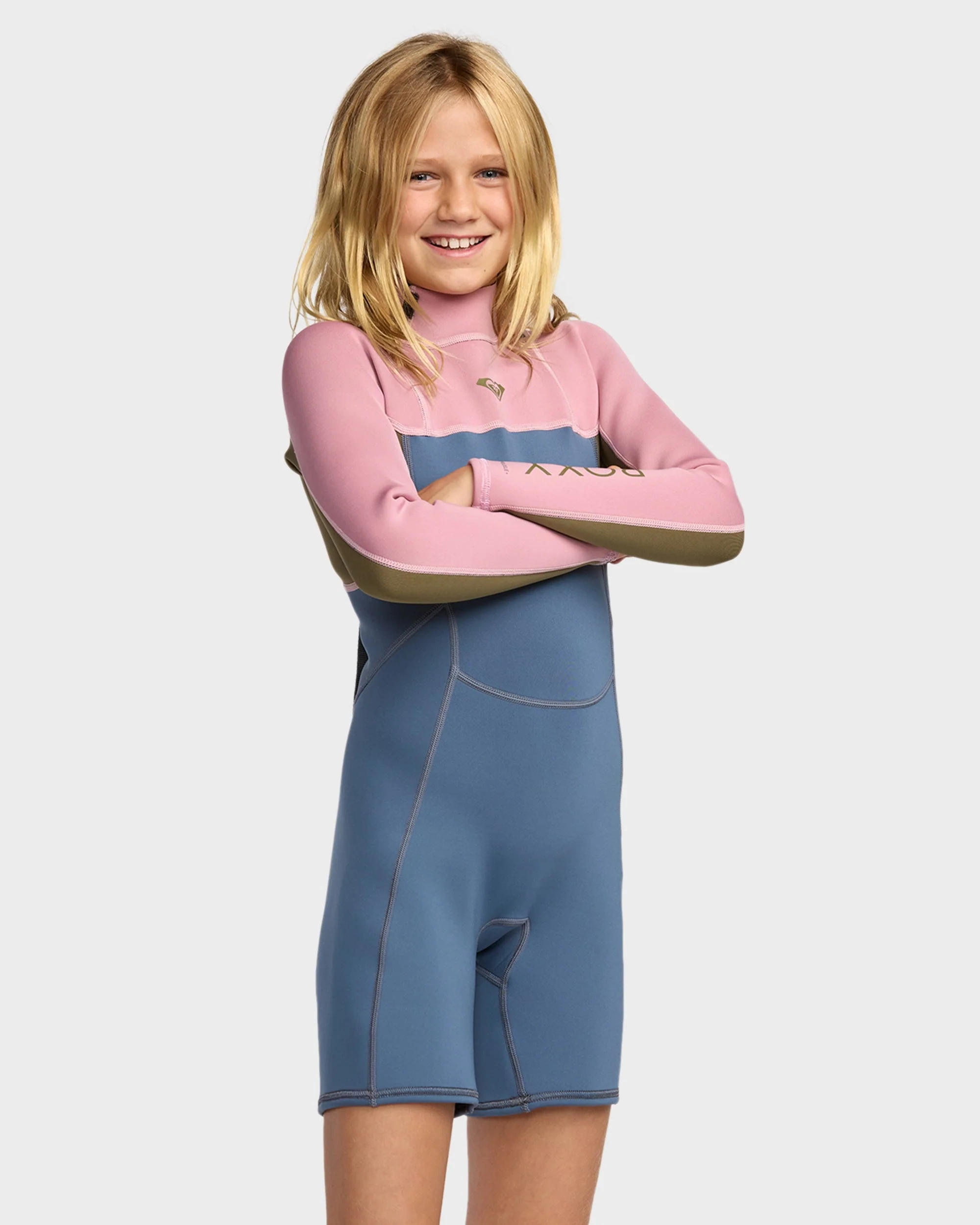 Girls 2-16 2/2Mm Prologue Long Sleeve Back Zip Springsuit - Image 2
