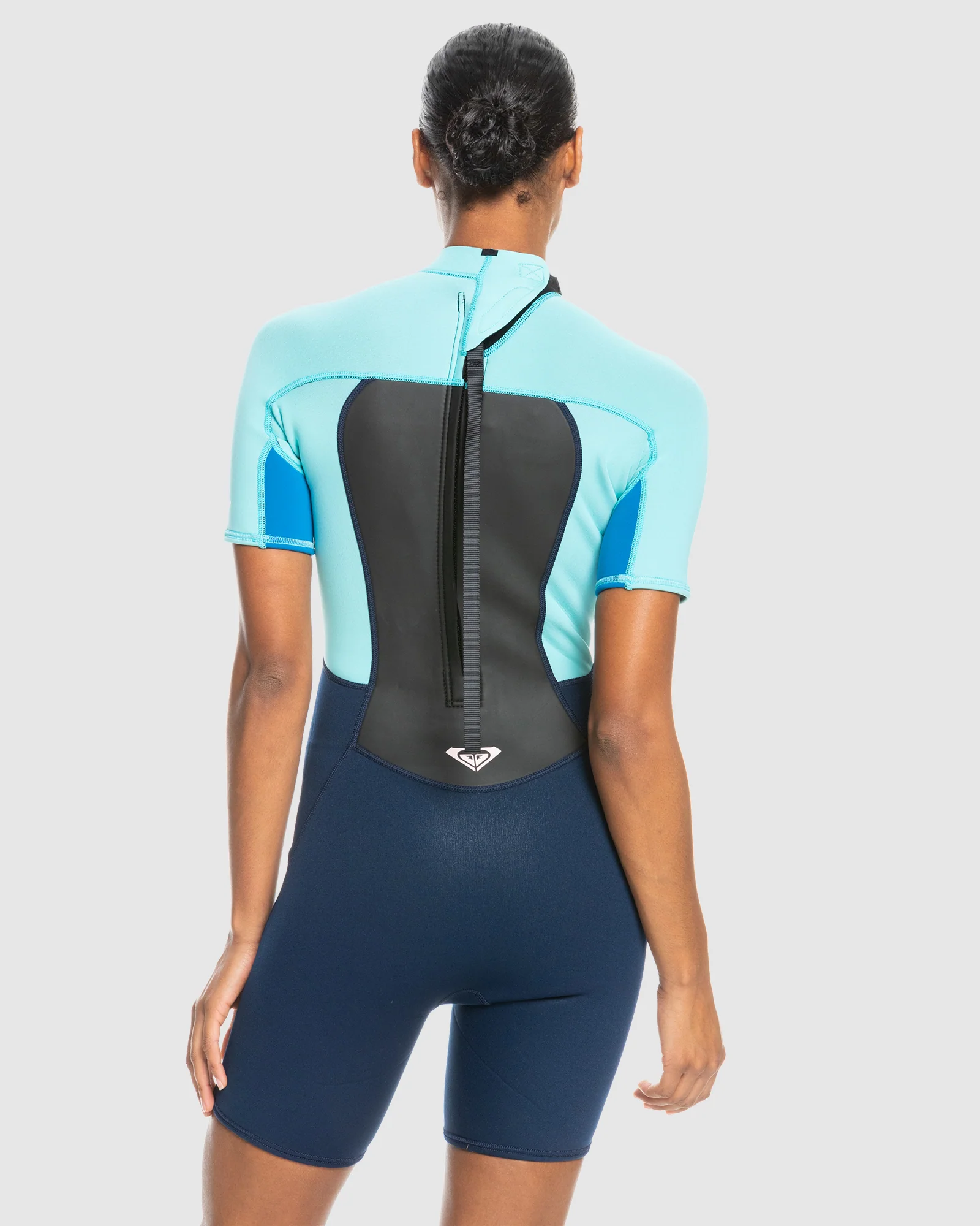 Womens 2/2mm Prologue Short Sleeve Back Zip Springsuit - Image 3