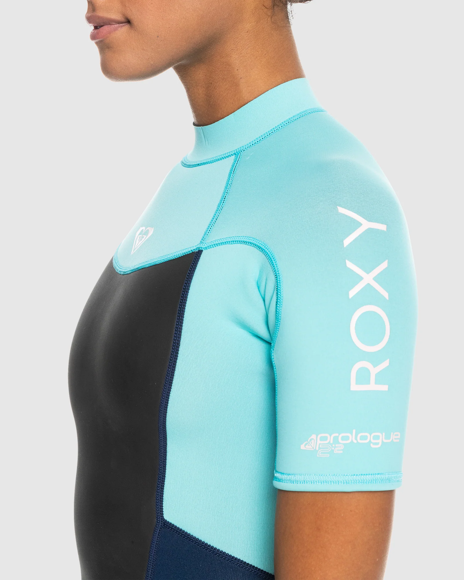 Womens 2/2mm Prologue Short Sleeve Back Zip Springsuit - Image 4