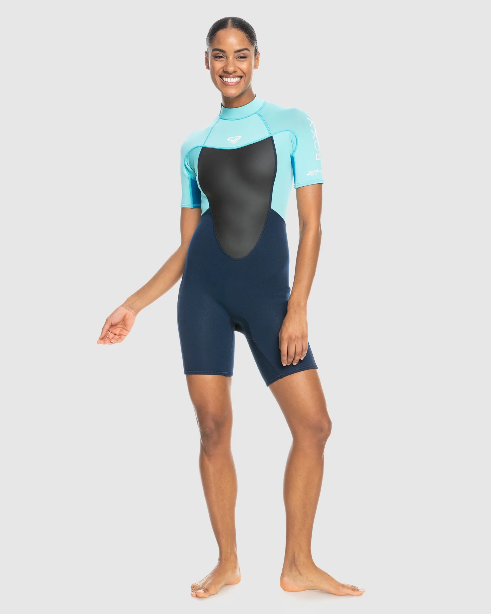 Womens 2/2mm Prologue Short Sleeve Back Zip Springsuit - Image 5