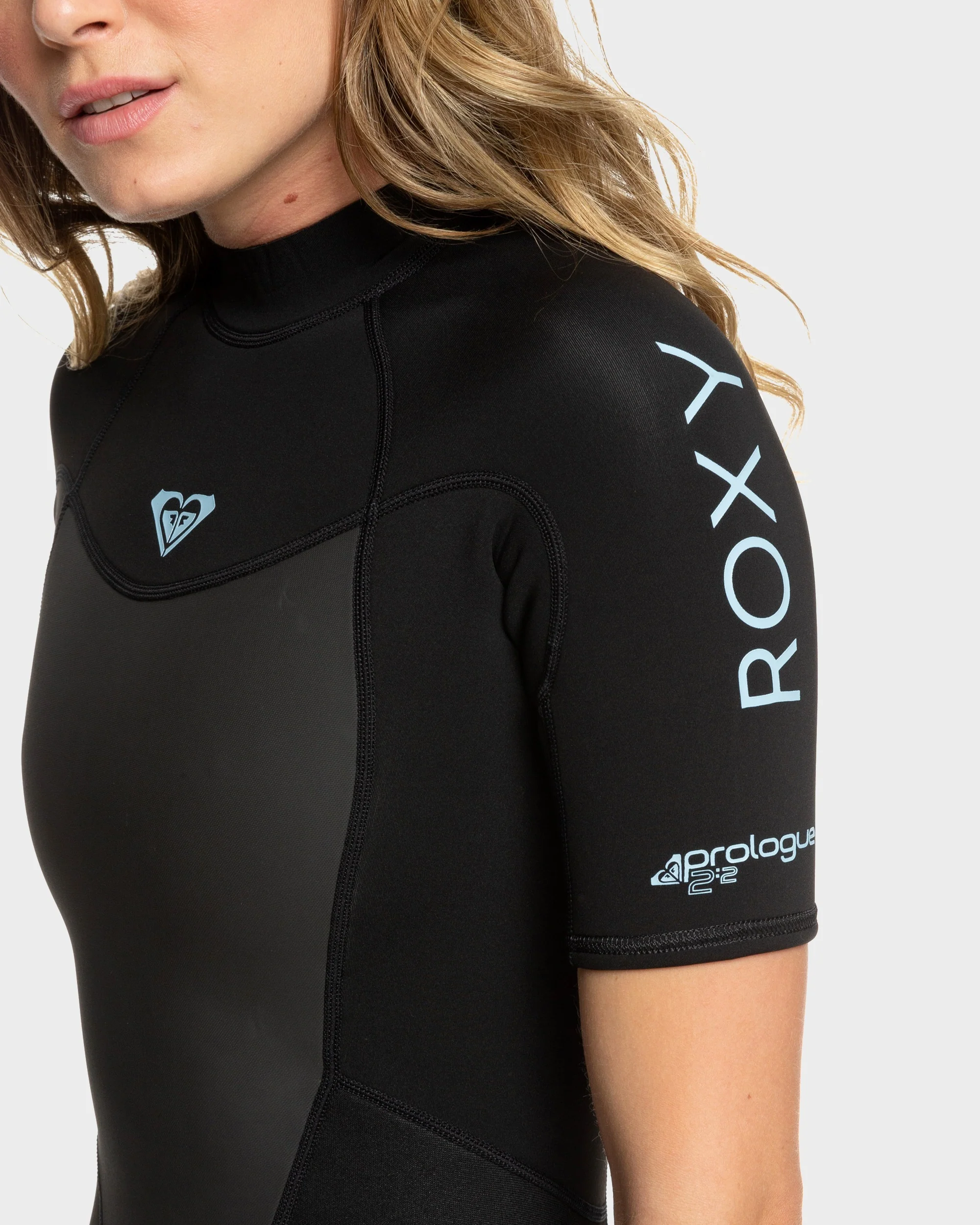 Womens 2/2mm Prologue Short Sleeve Back Zip Springsuit - Image 4