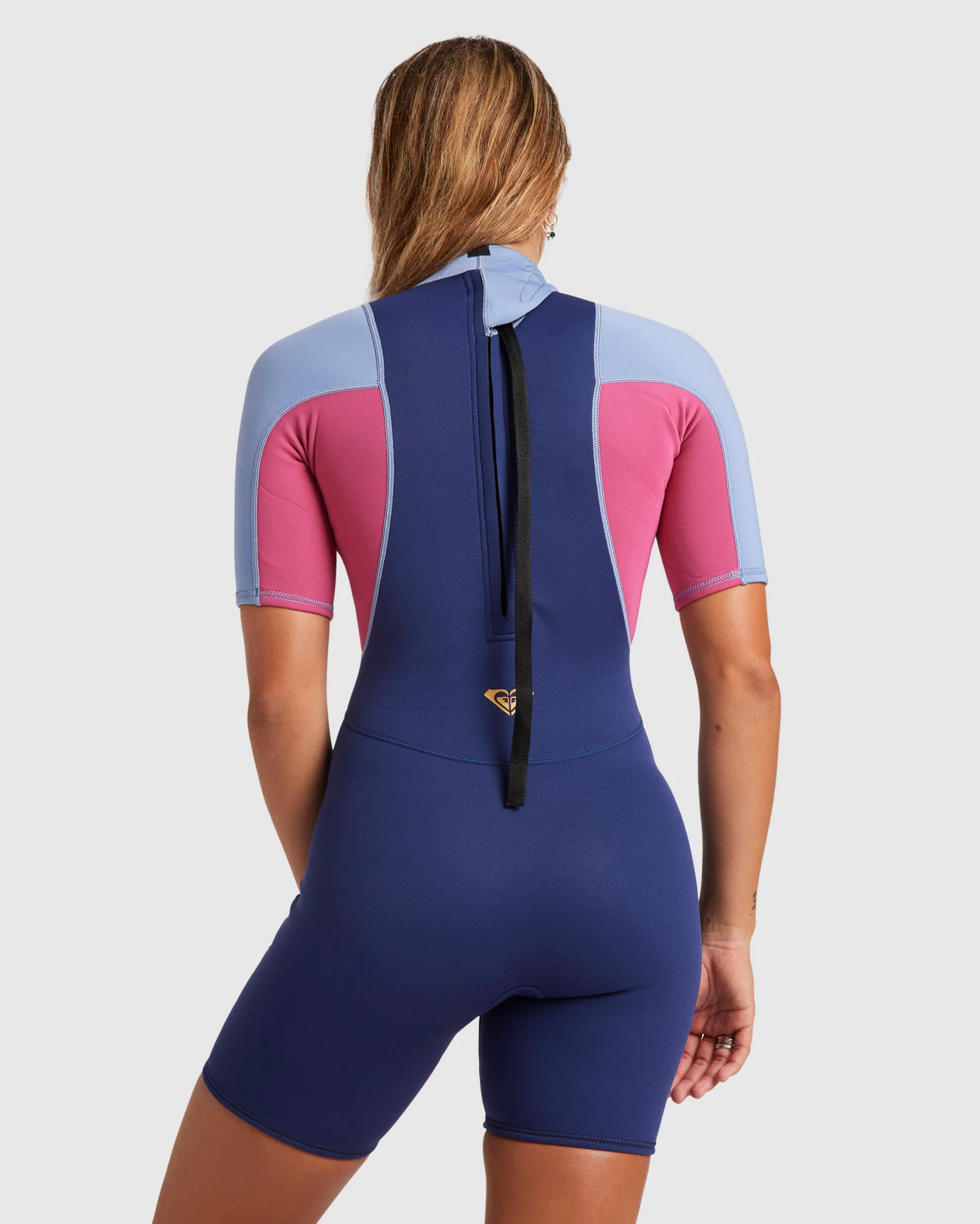Womens 2/2mm Prologue Back Zip Short Sleeve Springsuit - Image 3