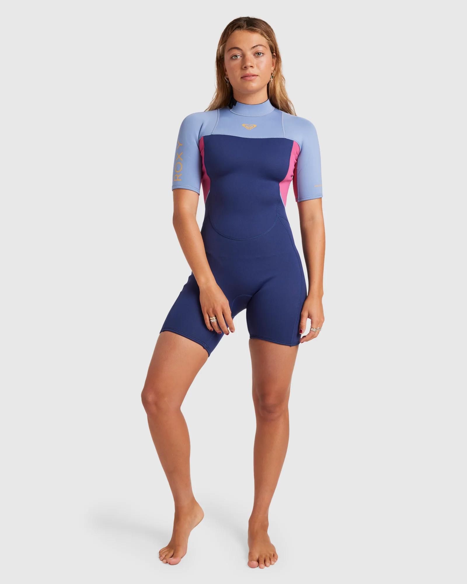 Womens 2/2mm Prologue Back Zip Short Sleeve Springsuit - Image 8
