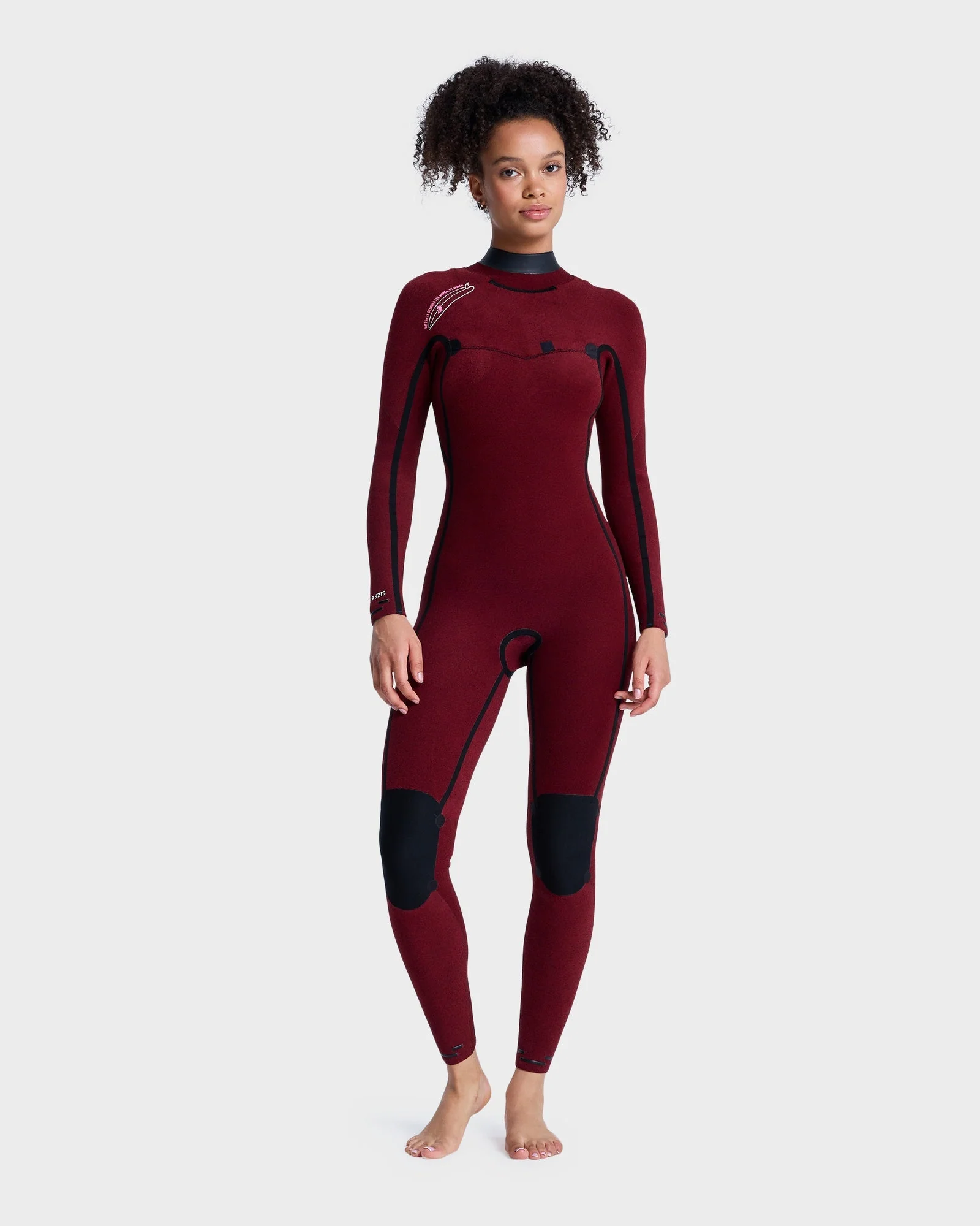 Womens 3/2mm Elite Extra Stretch Chest Zip Wetsuit - Image 4