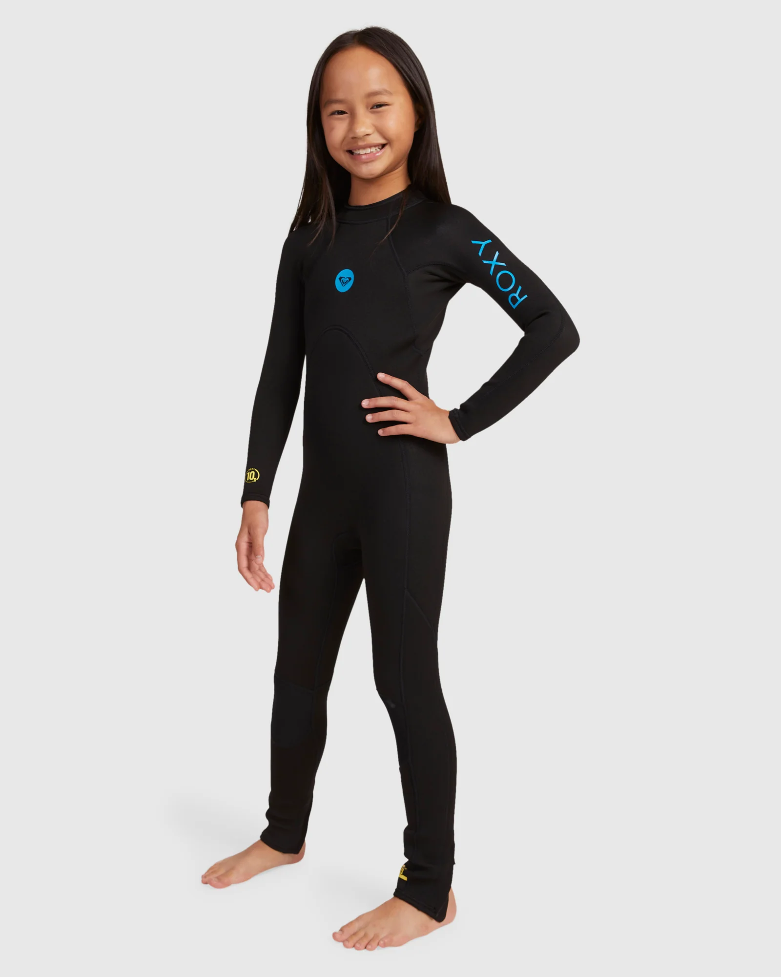 Girls 2-16 3/2mm Prologue Flatlock Back Zip Wetsuit - Image 3