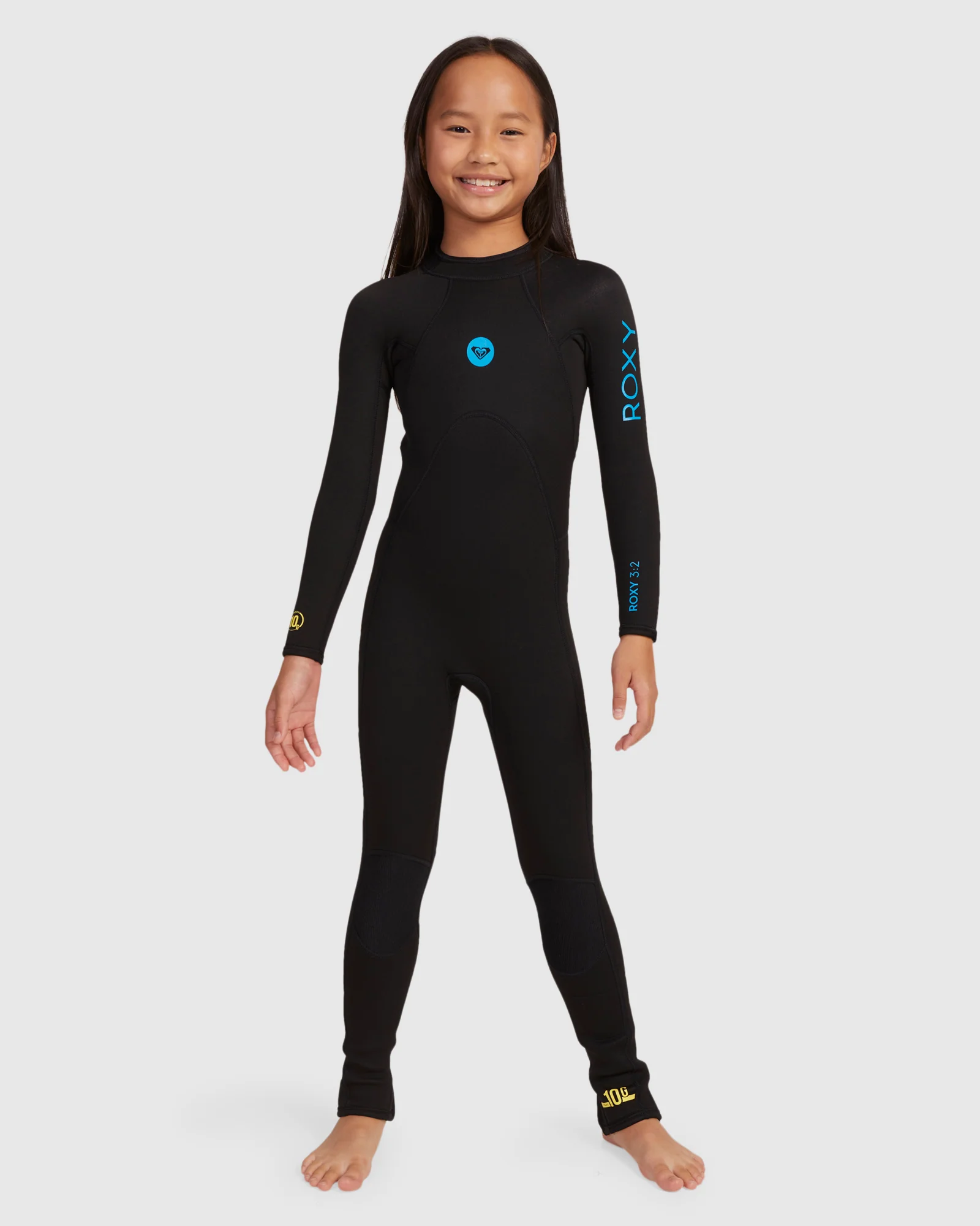 Girls 2-16 3/2mm Prologue Flatlock Back Zip Wetsuit - Image 6