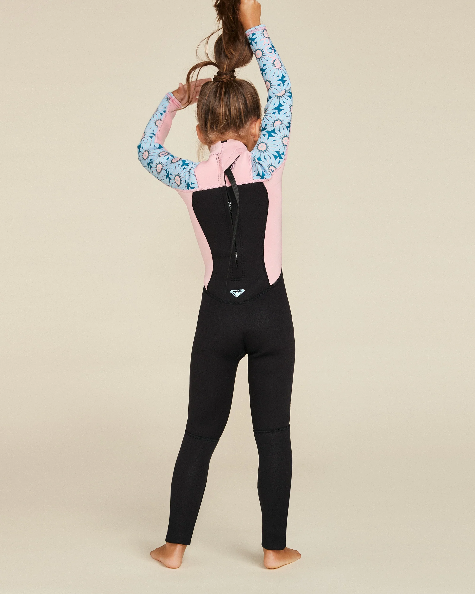 Girls 2-6 3/2mm Prologue Back Zip Wetsuit - Image 8
