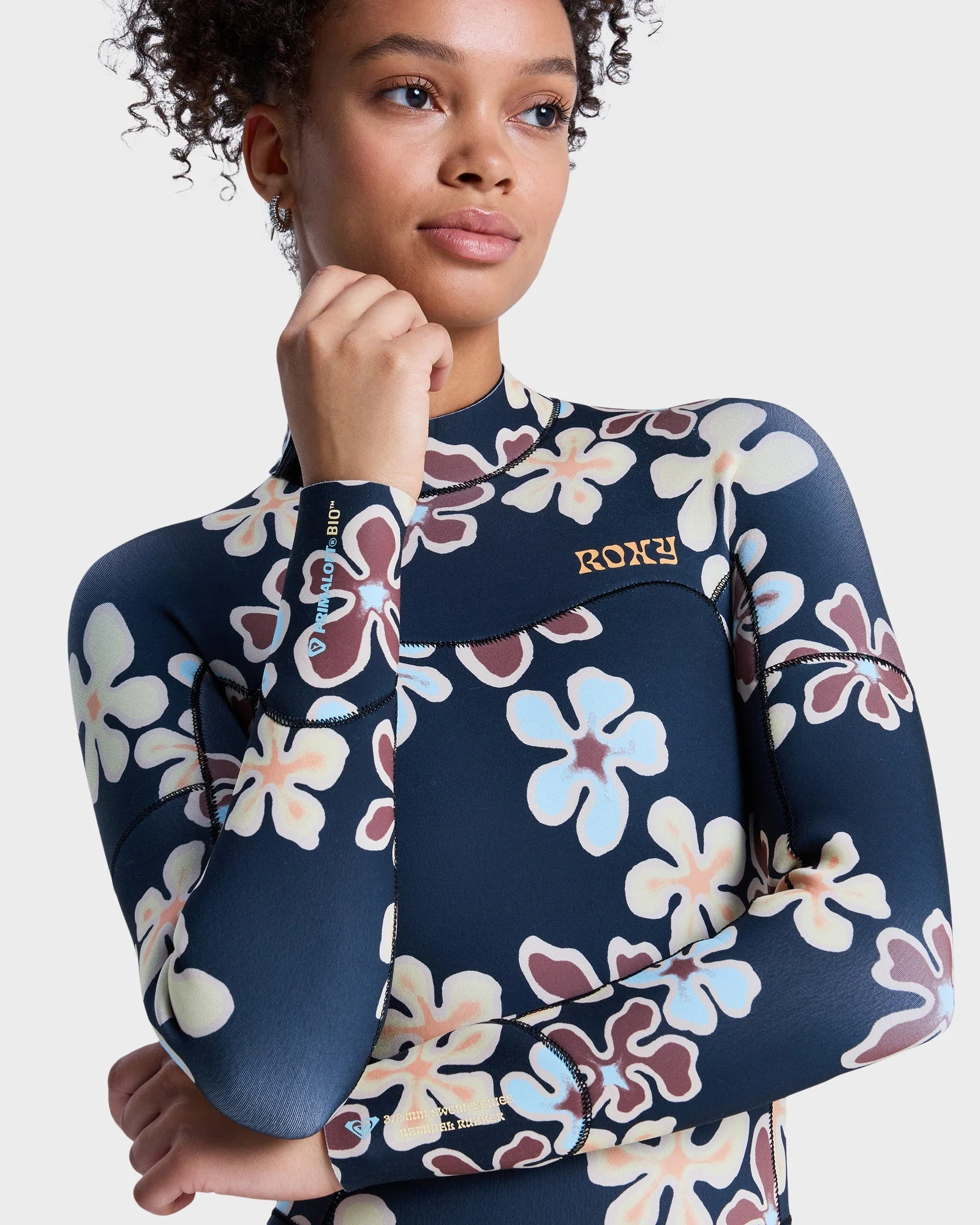 Womens 3/2mm Swell Natural Back Zip Wetsuit - Image 11