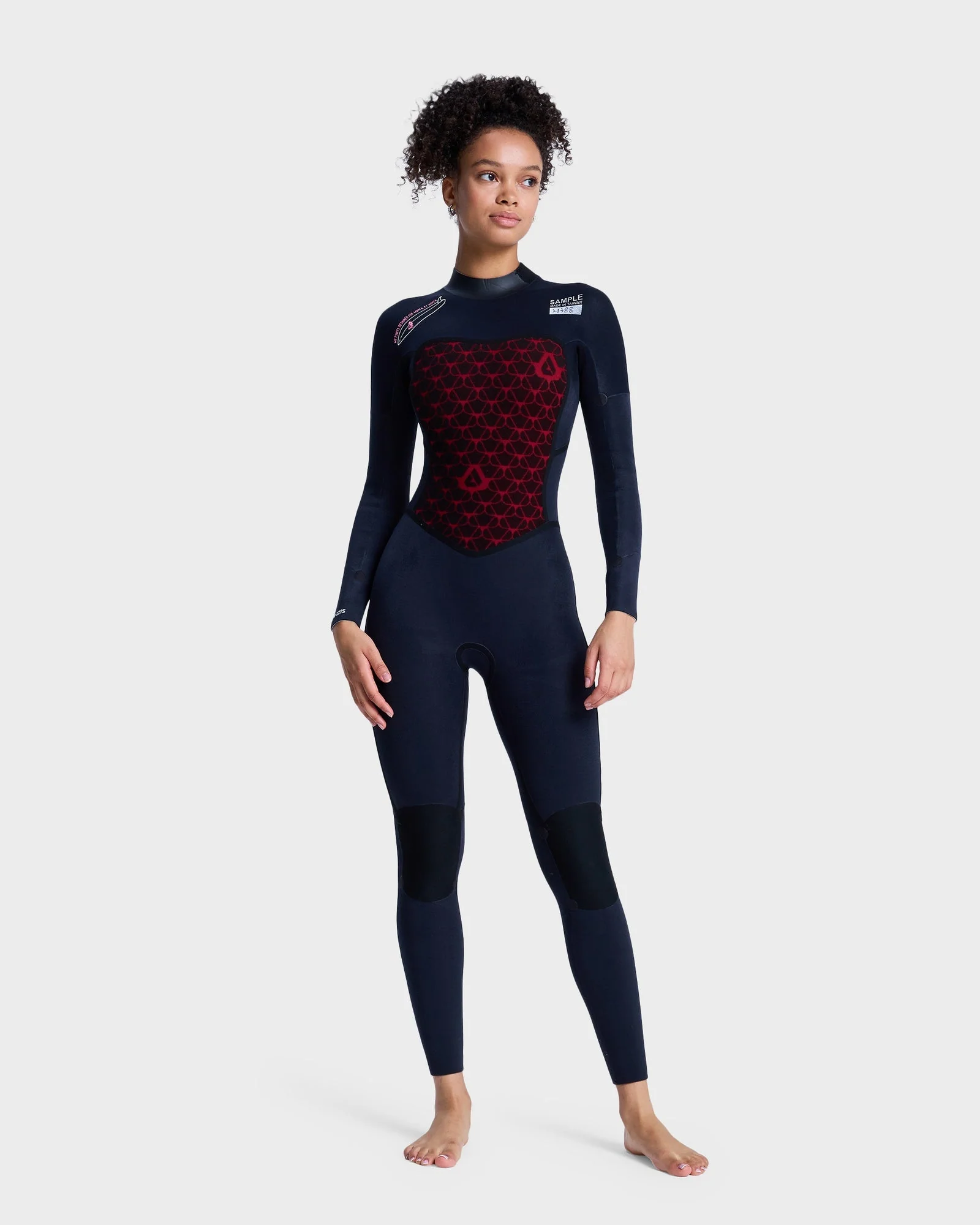 Womens 3/2mm Swell Natural Back Zip Wetsuit - Image 4
