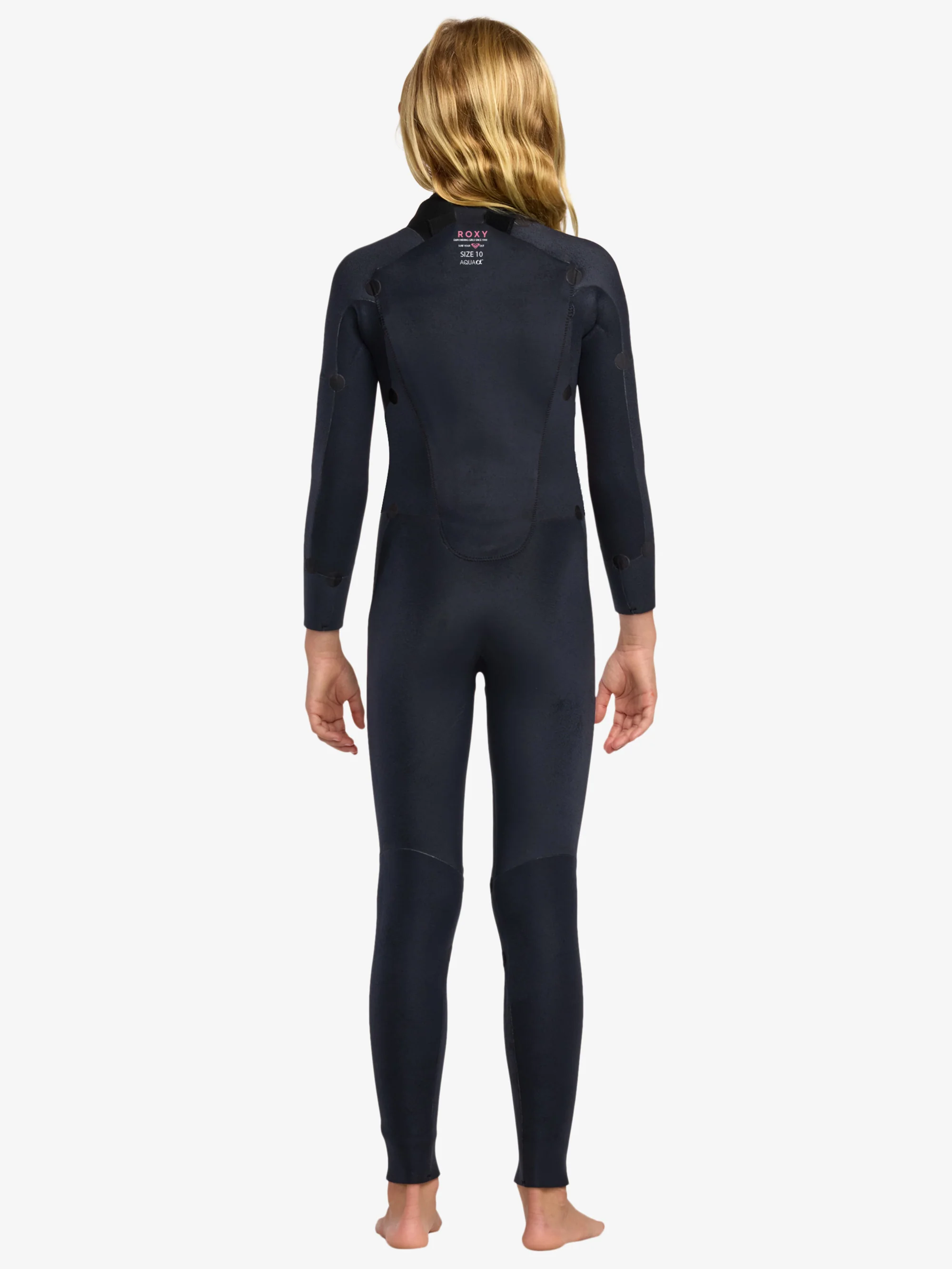 Girls 2-16 3/2mm Swell Natural Backzip Wetsuit - Image 9