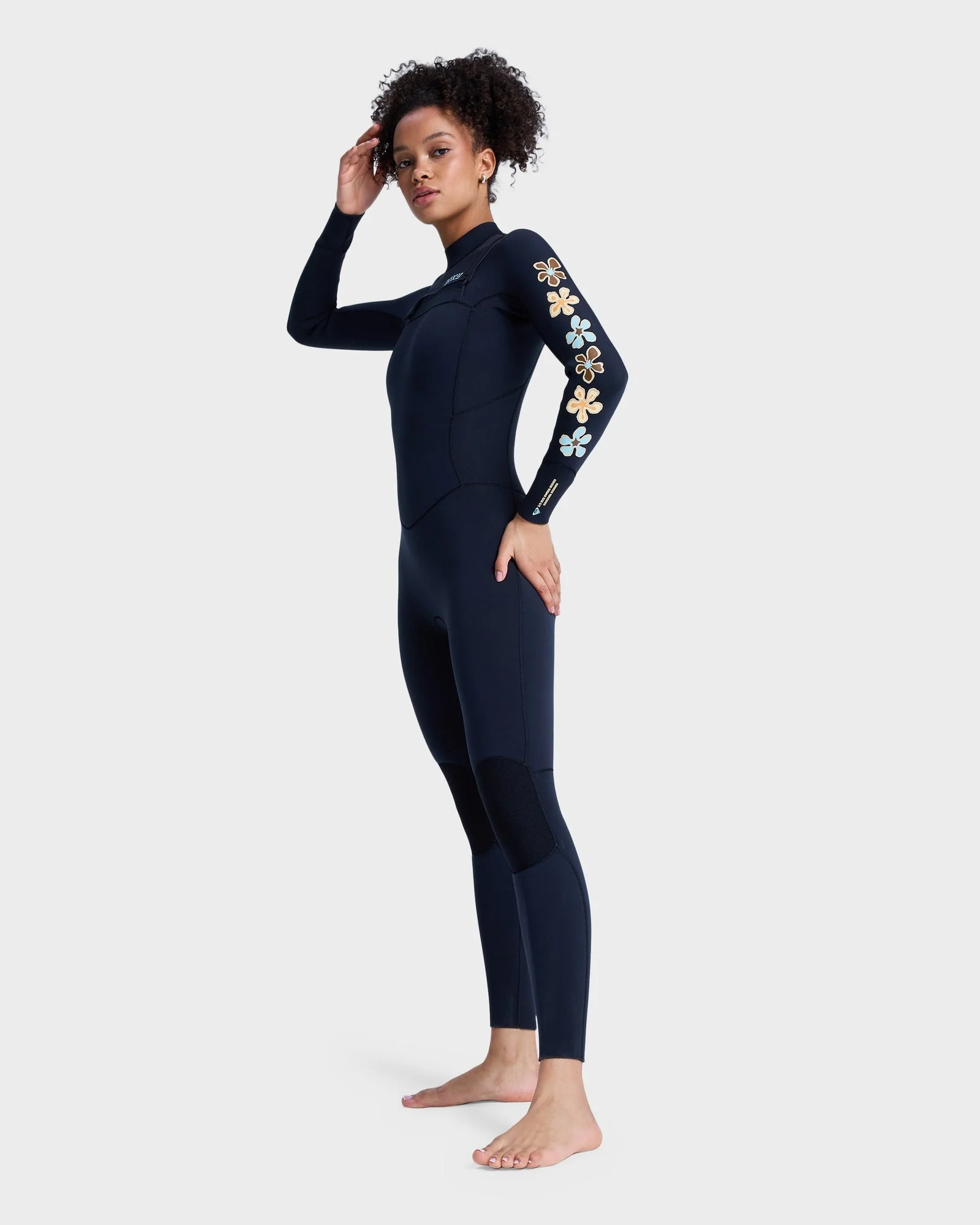 Womens 3/2mm Swell Natural Chest Zip Wetsuit - Image 3