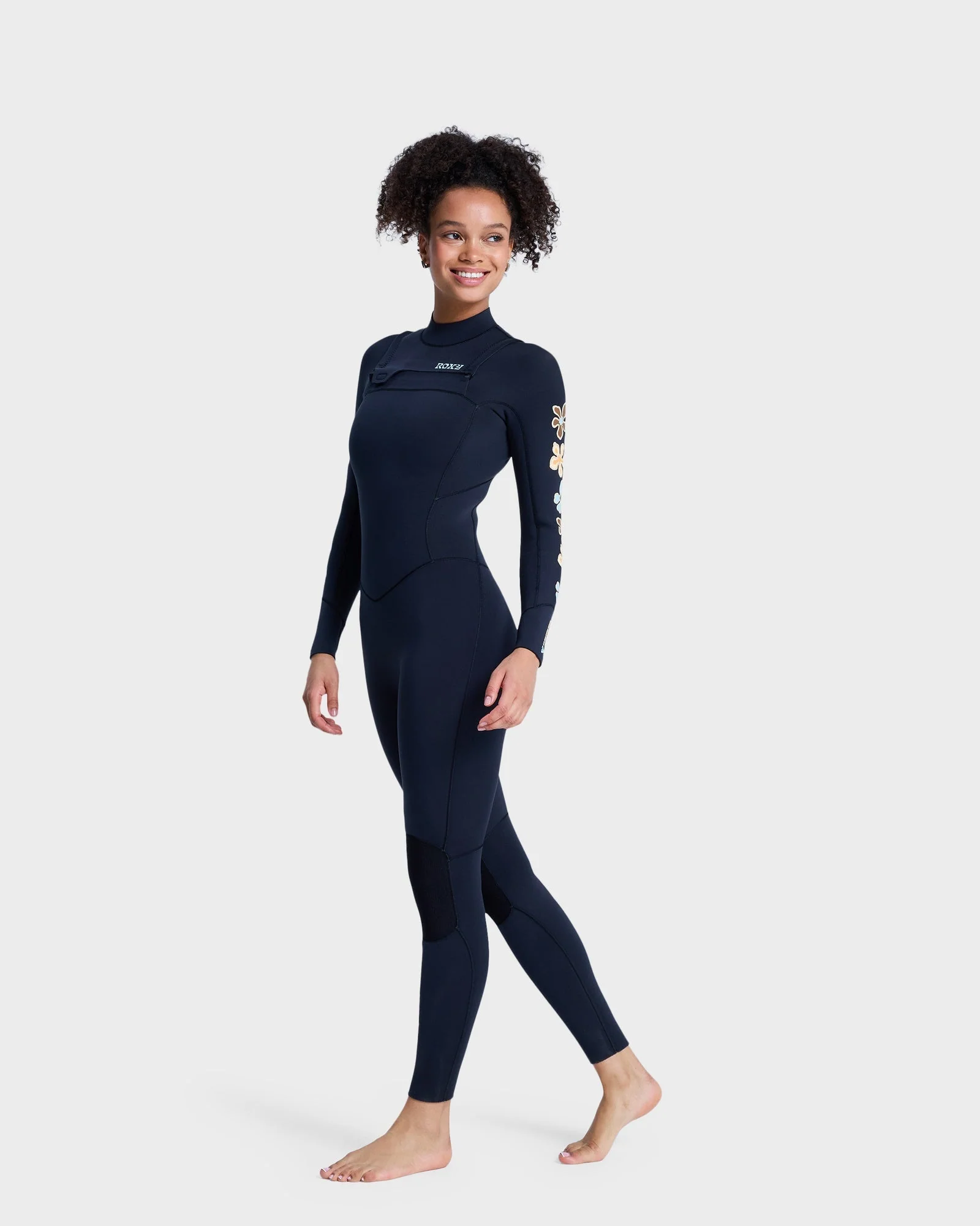 Womens 3/2mm Swell Natural Chest Zip Wetsuit - Image 4