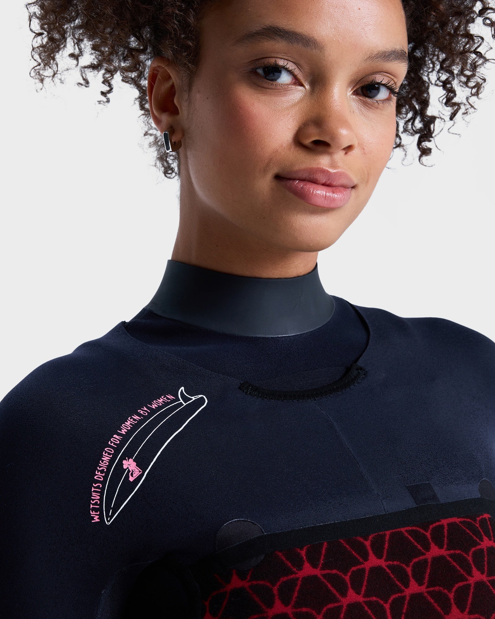 Womens 3/2mm Swell Natural Chest Zip Wetsuit - Image 9