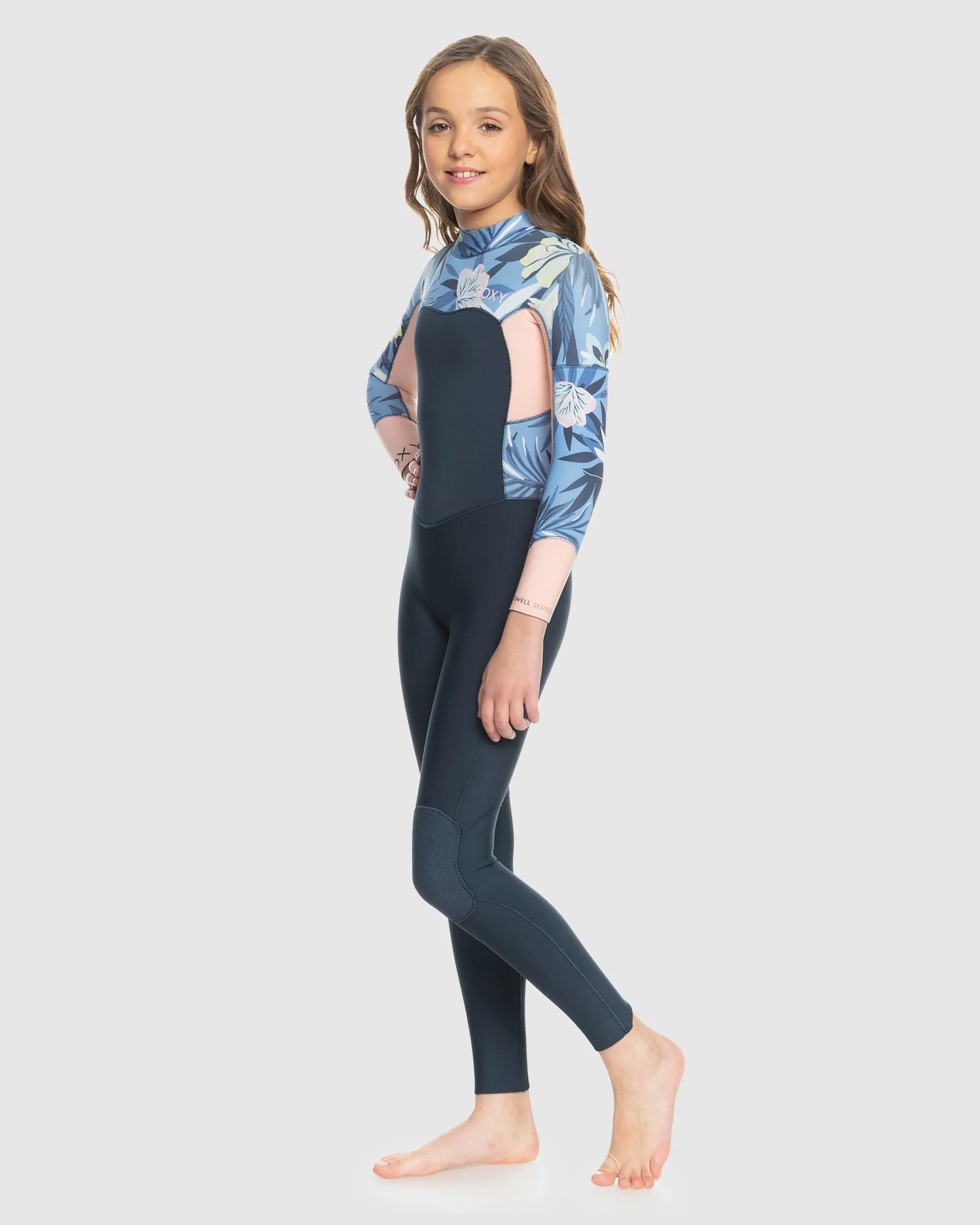 Girls 8-16 3/2Mm Swell Series Back Zip Wetsuit - Image 2