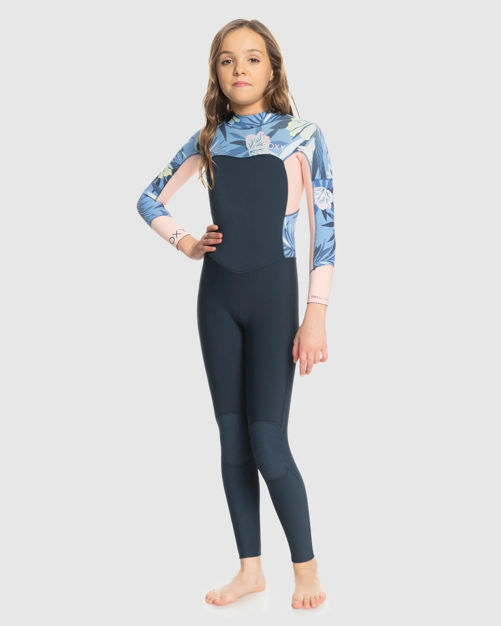 Girls 8-16 3/2Mm Swell Series Back Zip Wetsuit - Image 5