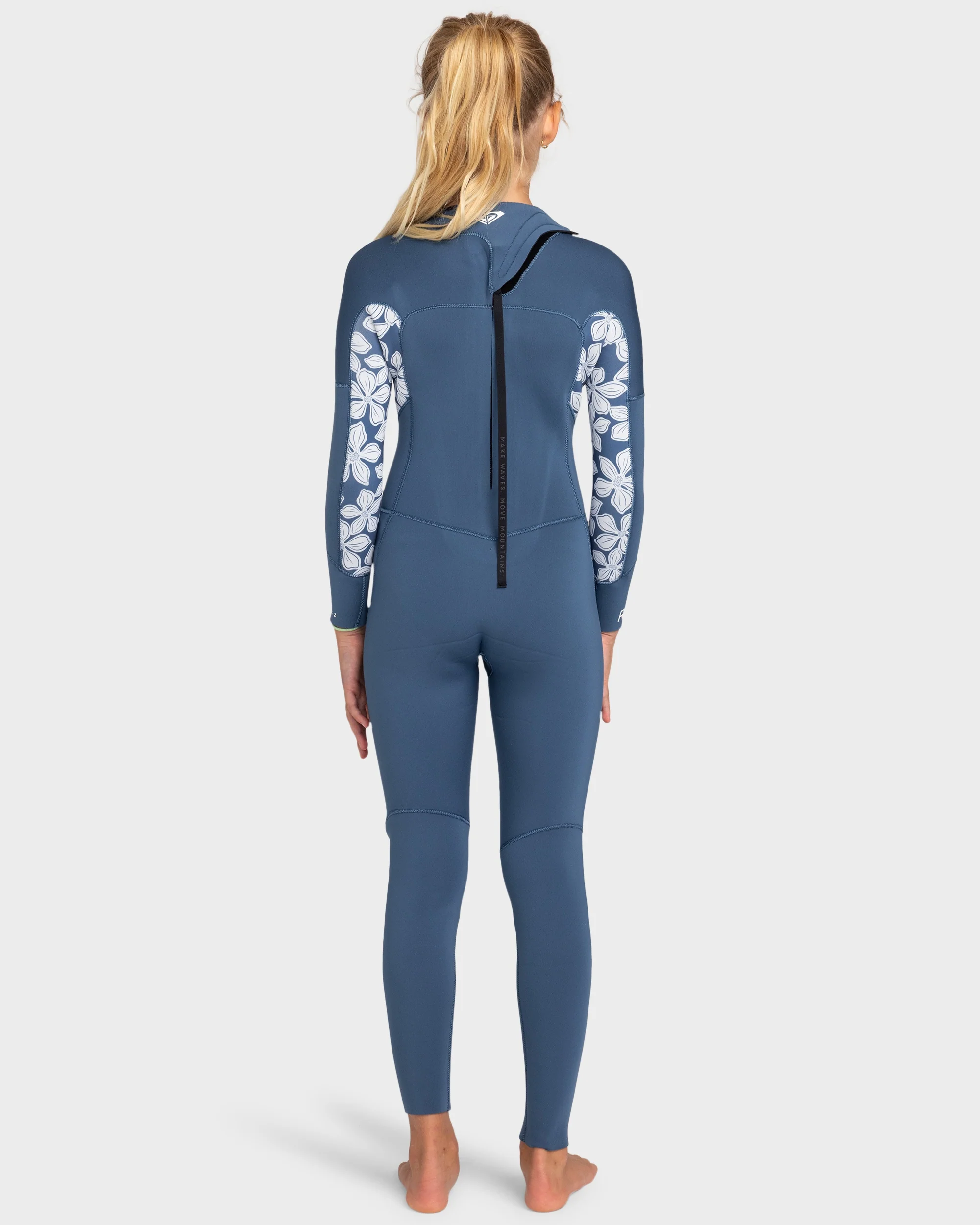 Girls 4-16 3/2mm Swell Series Back Zip Wetsuit - Image 6