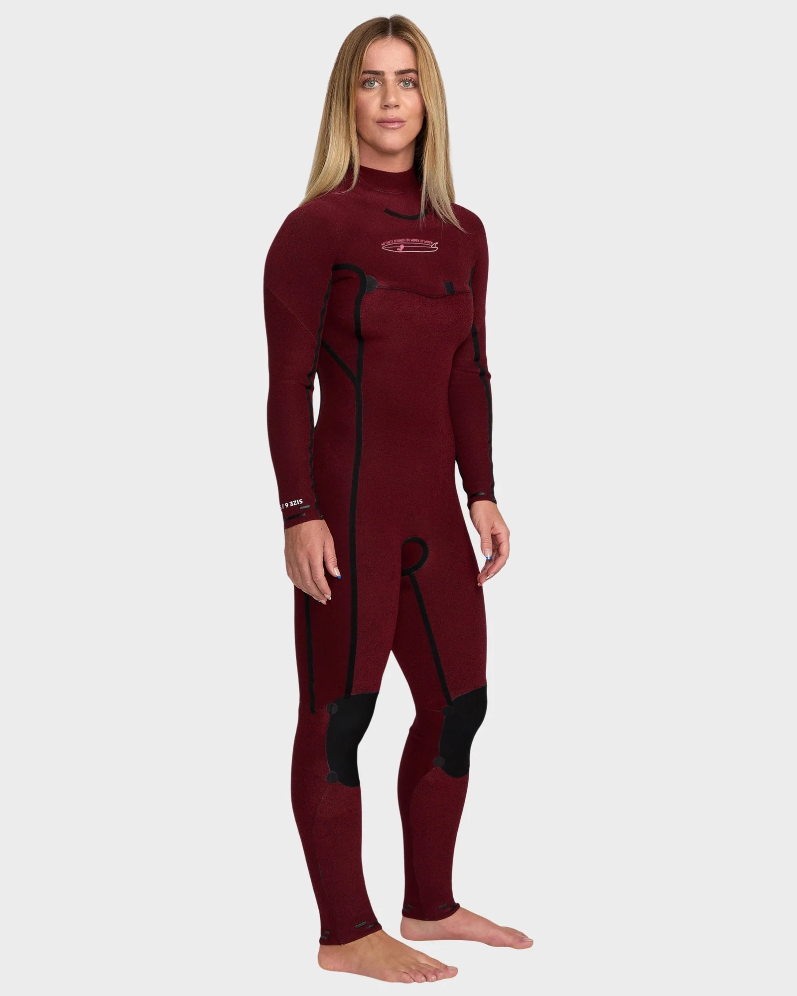 Womens 4/3mm Elite Extra Stretch Chest Zip Wetsuit - Image 4