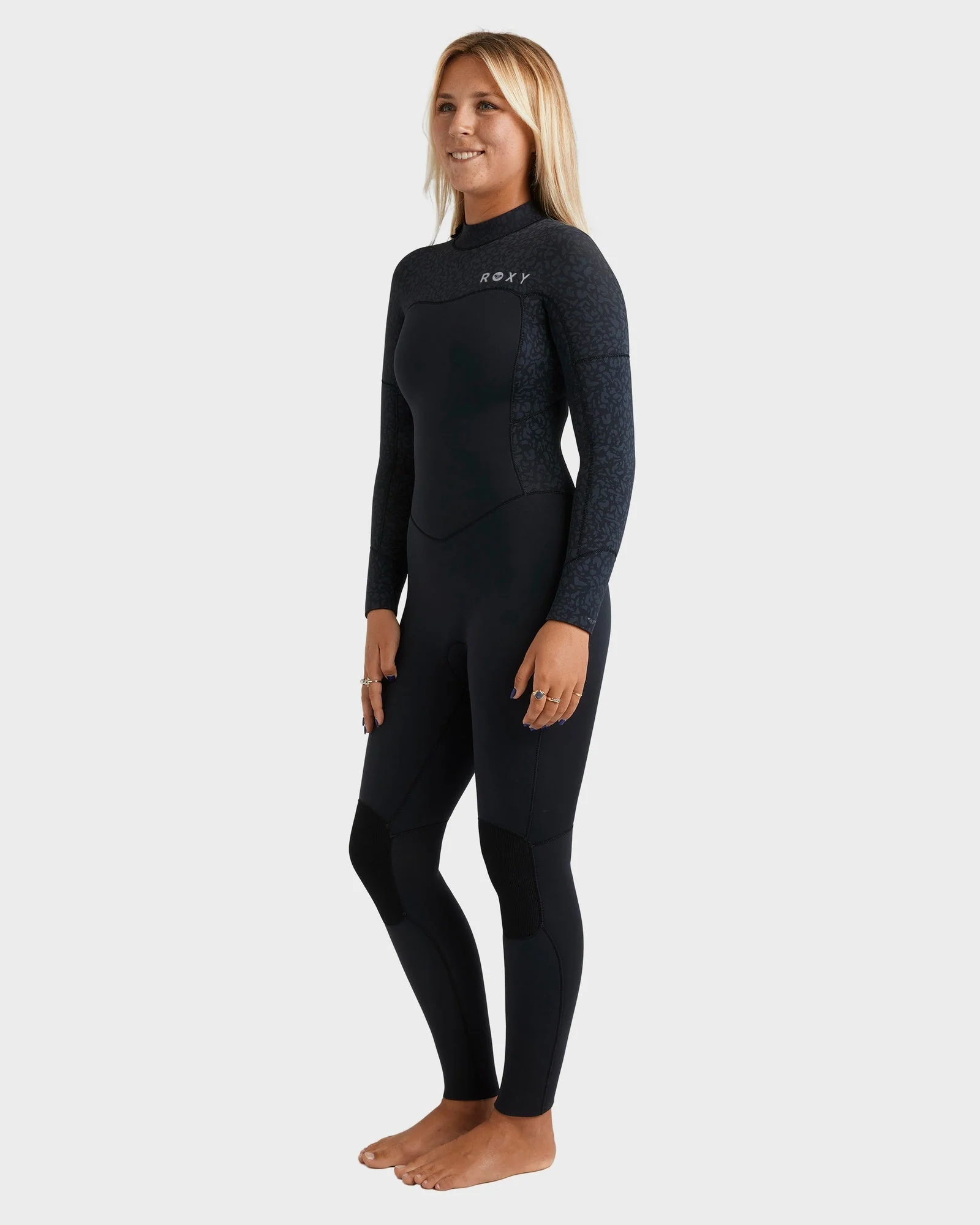 Womens 4/3mm Swell Natural Back Zip Wetsuit - Image 3