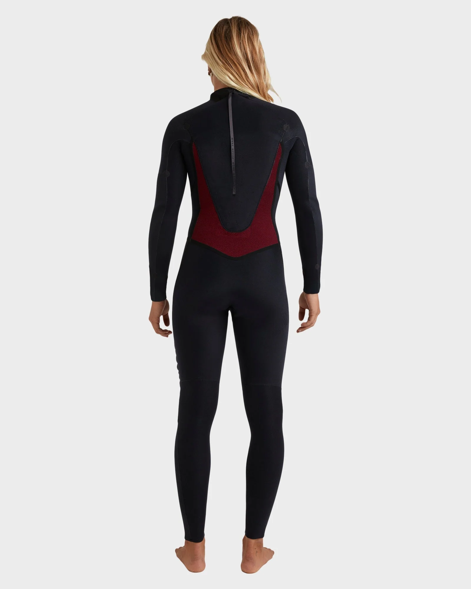 Womens 4/3mm Swell Natural Back Zip Wetsuit - Image 5