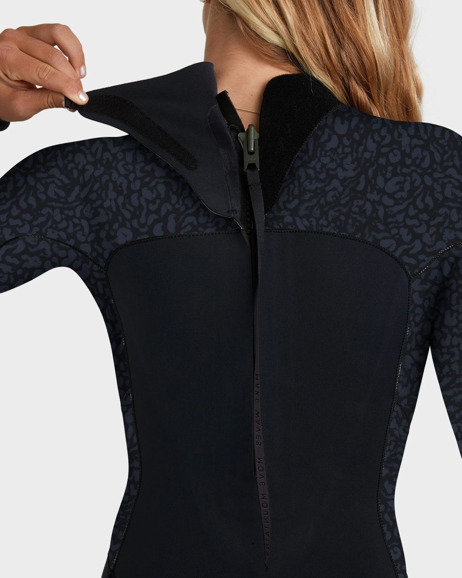 Womens 4/3mm Swell Natural Back Zip Wetsuit - Image 9