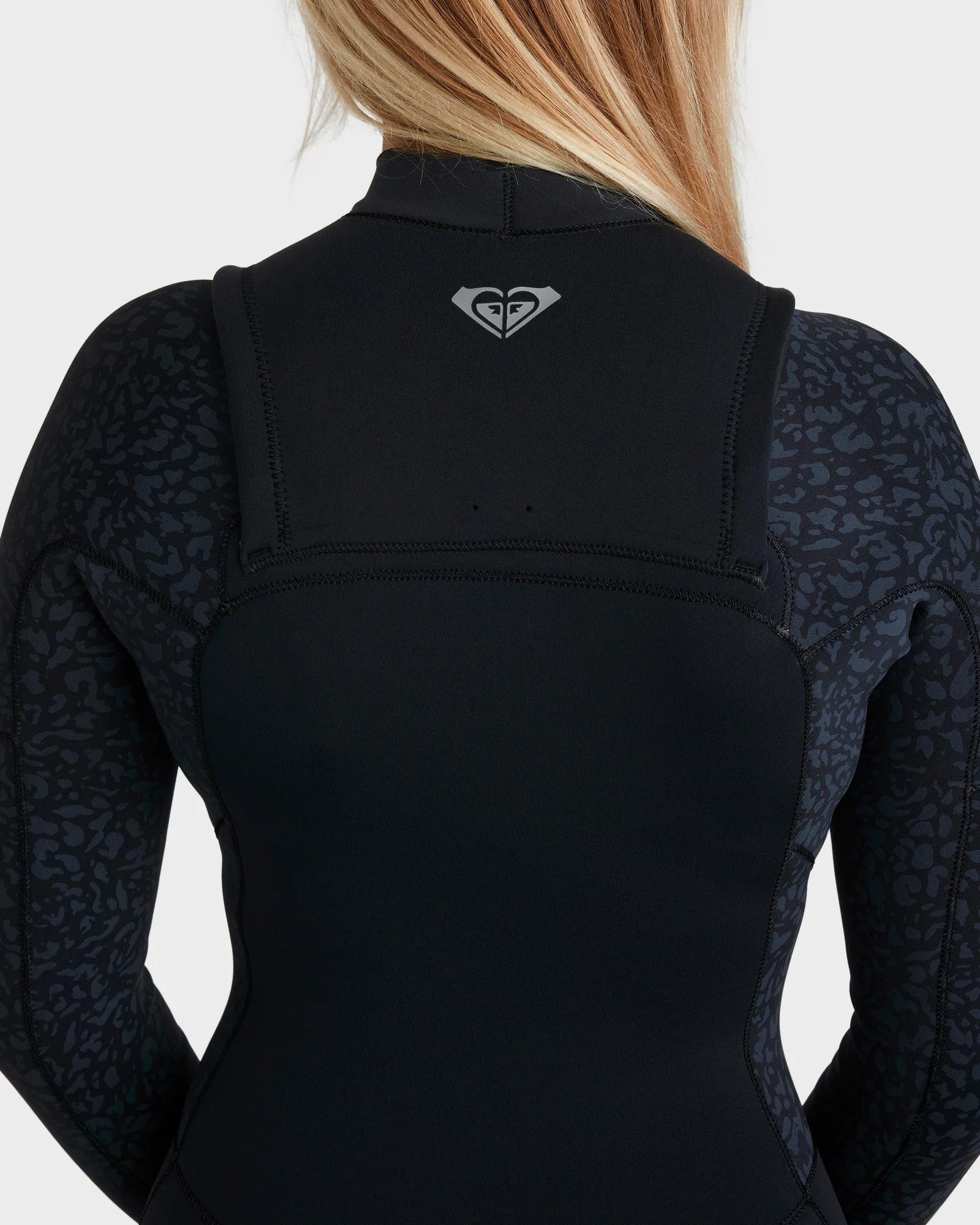 Womens 4/3mm Swell Natural Chest Zip Wetsuit - Image 9