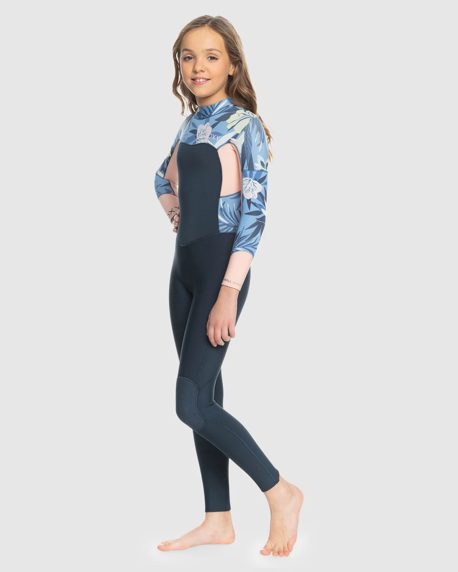 Girls 8-16 4/3Mmswell Series Back Zip Wetsuit - Image 2