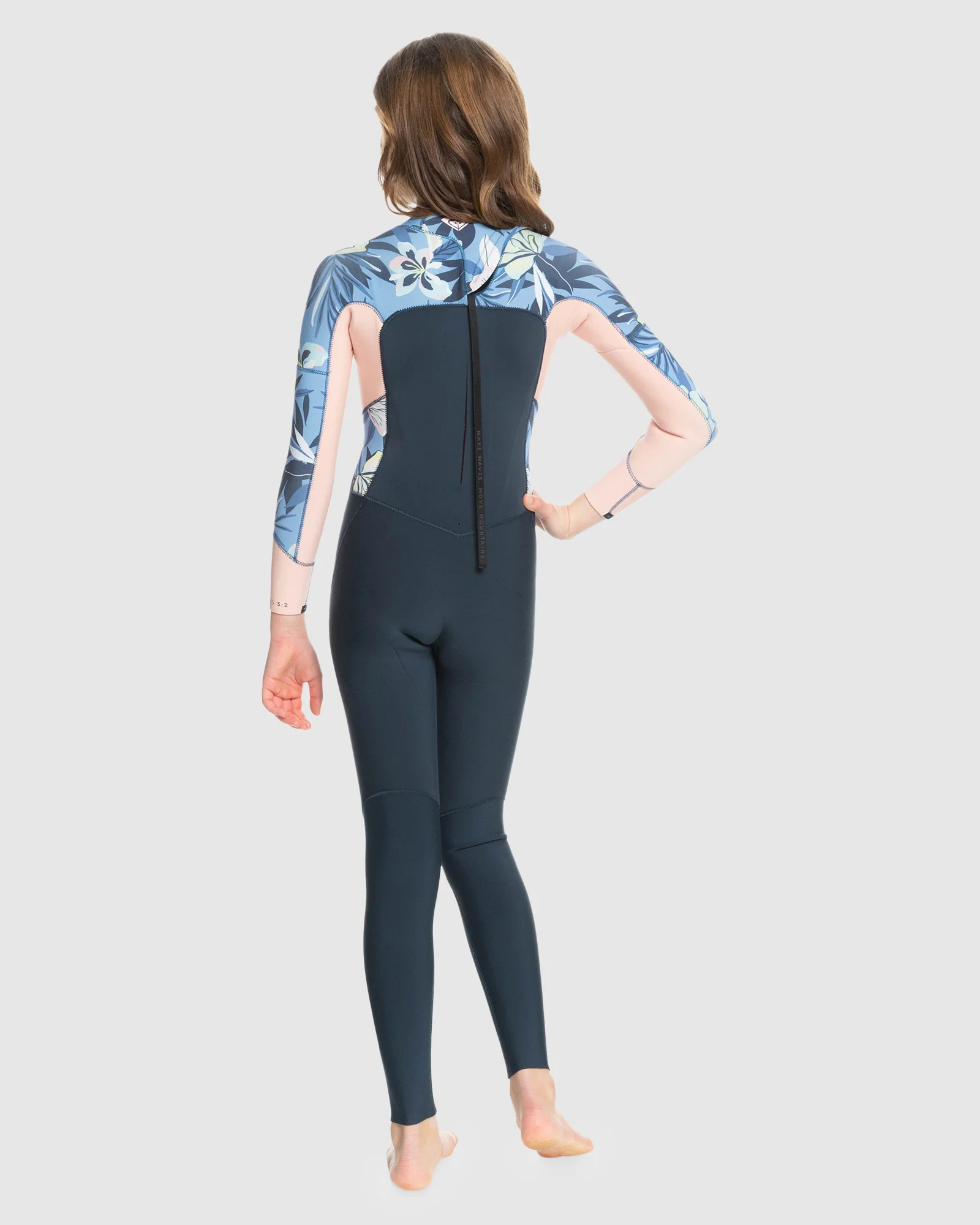 Girls 8-16 4/3Mmswell Series Back Zip Wetsuit - Image 3