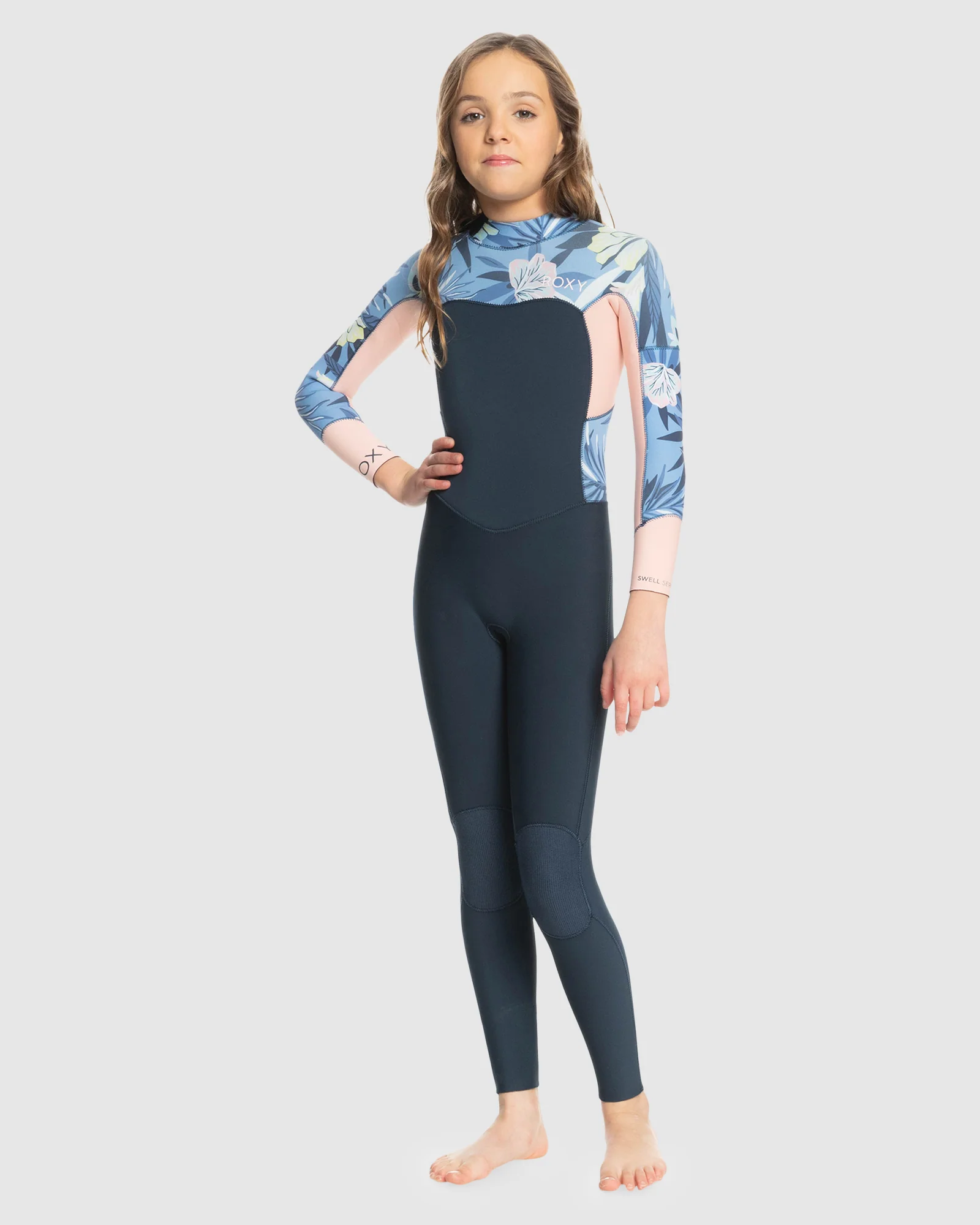 Girls 8-16 4/3Mmswell Series Back Zip Wetsuit - Image 5