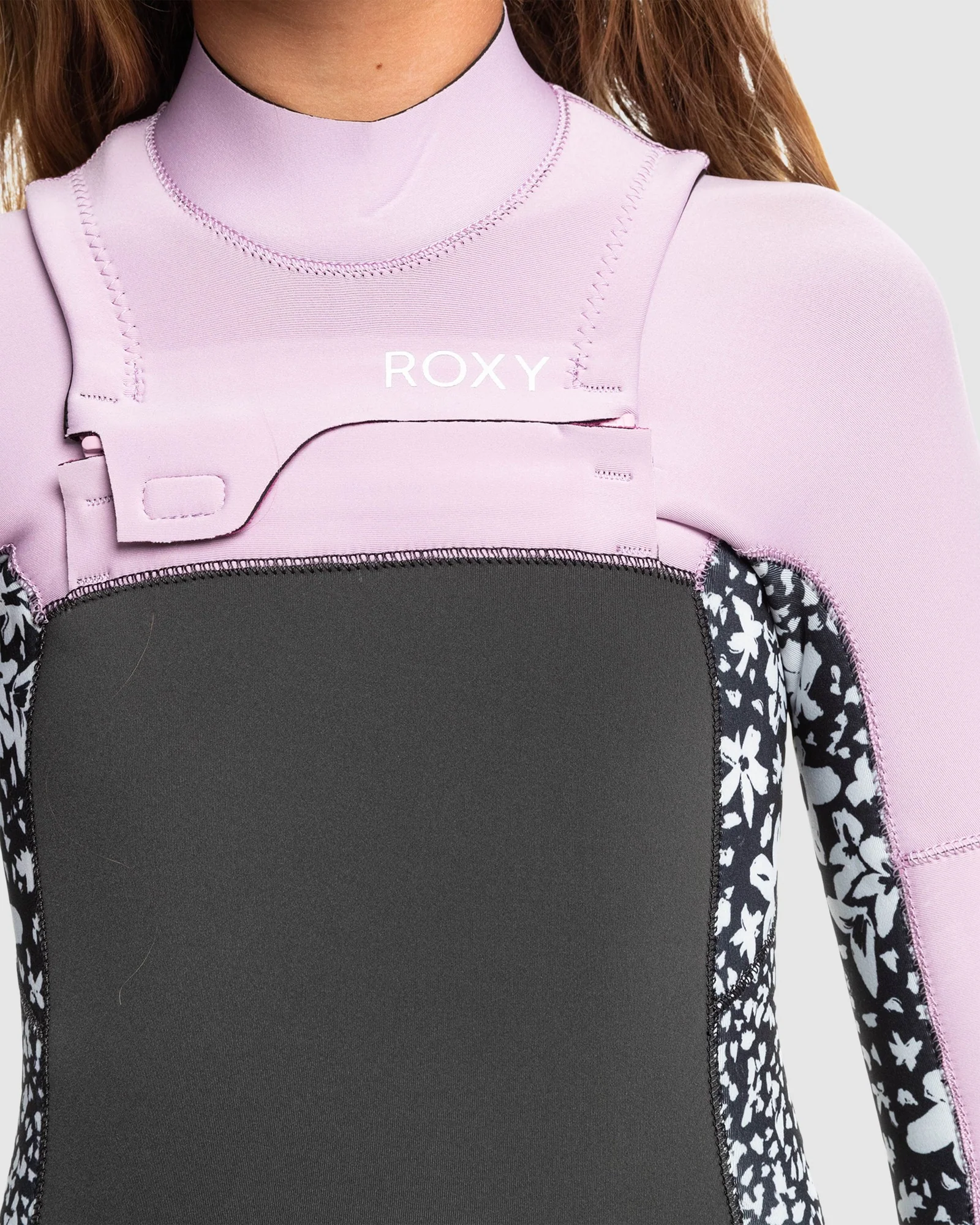 Girls 8-16 4/3Mm Swell Series Chest Zip Wetsuit - Image 4