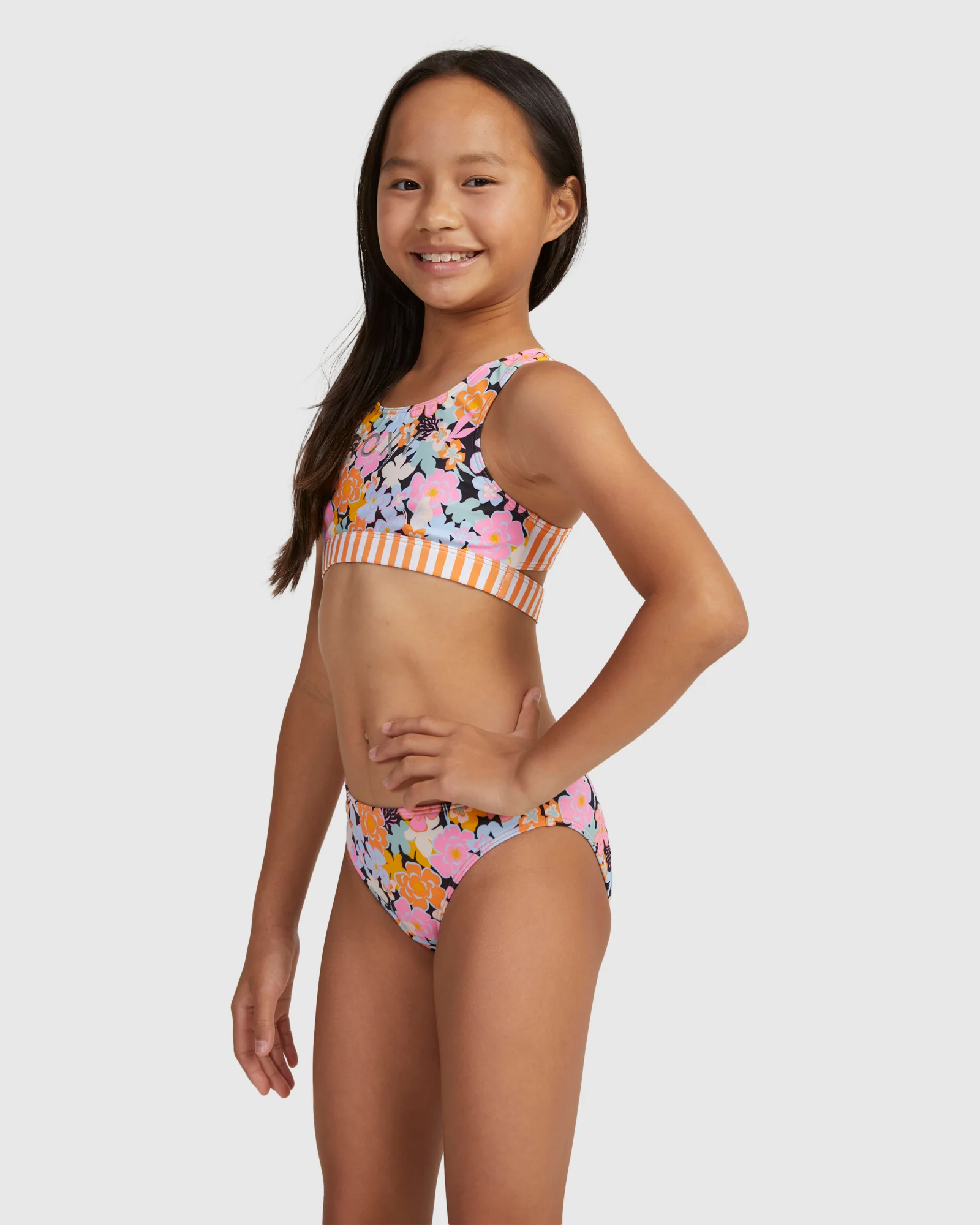 Girls 6-16 Above The Limits Crop Top Set Bikini - Image 2