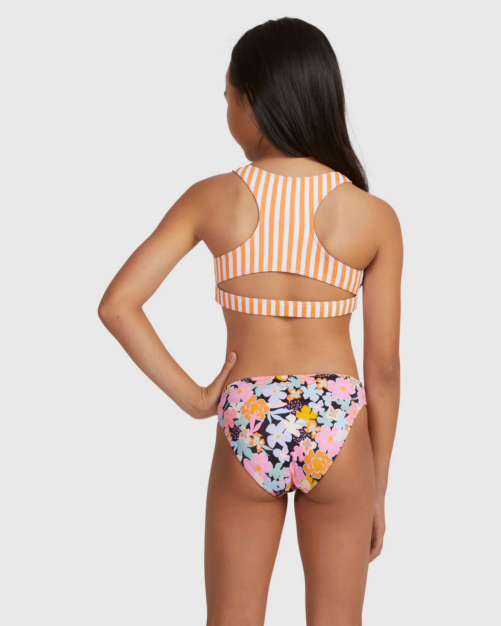 Girls 6-16 Above The Limits Crop Top Set Bikini - Image 3