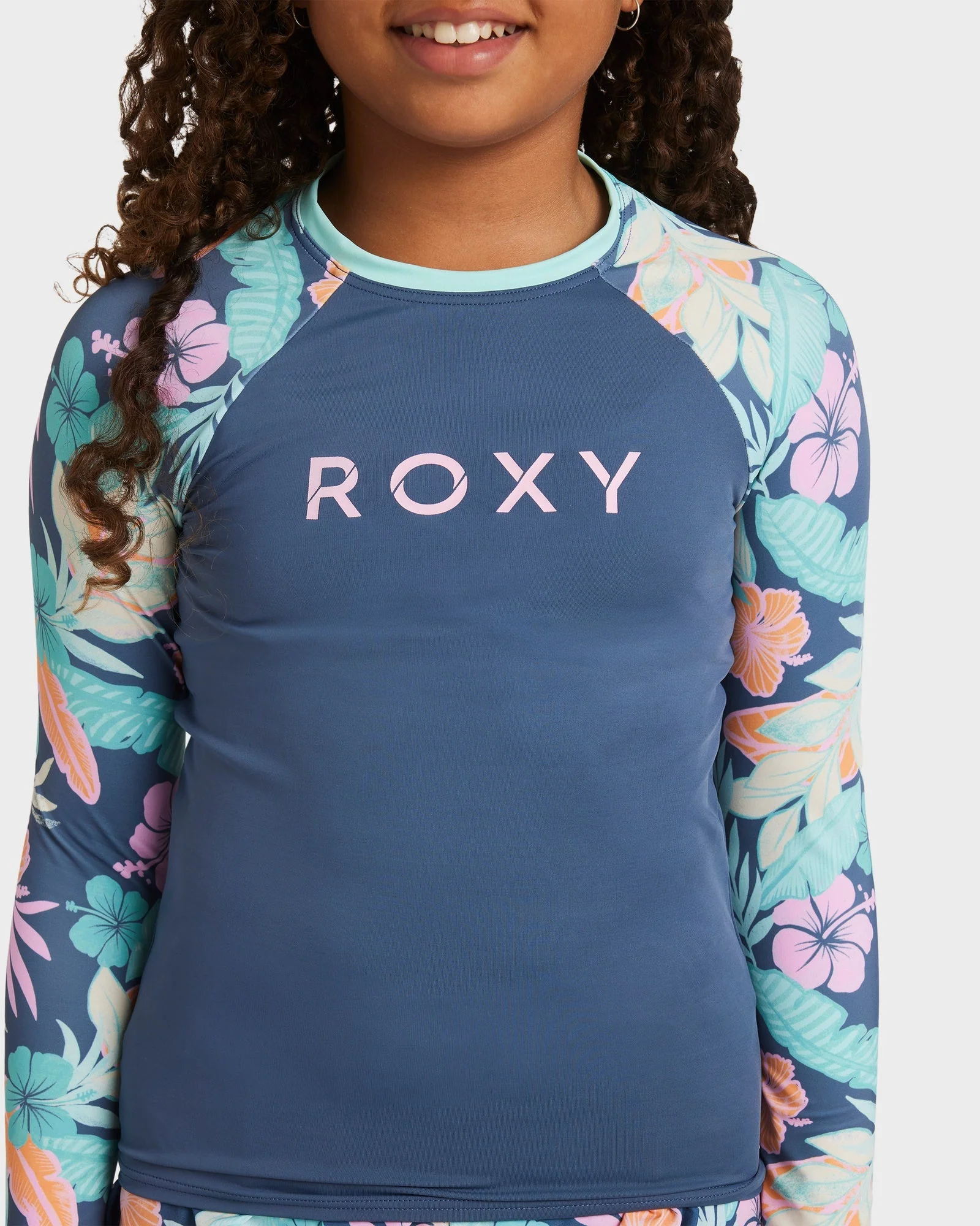 Girls 8-16 Active Lycra Long Sleeve Rash Vest - Image 4