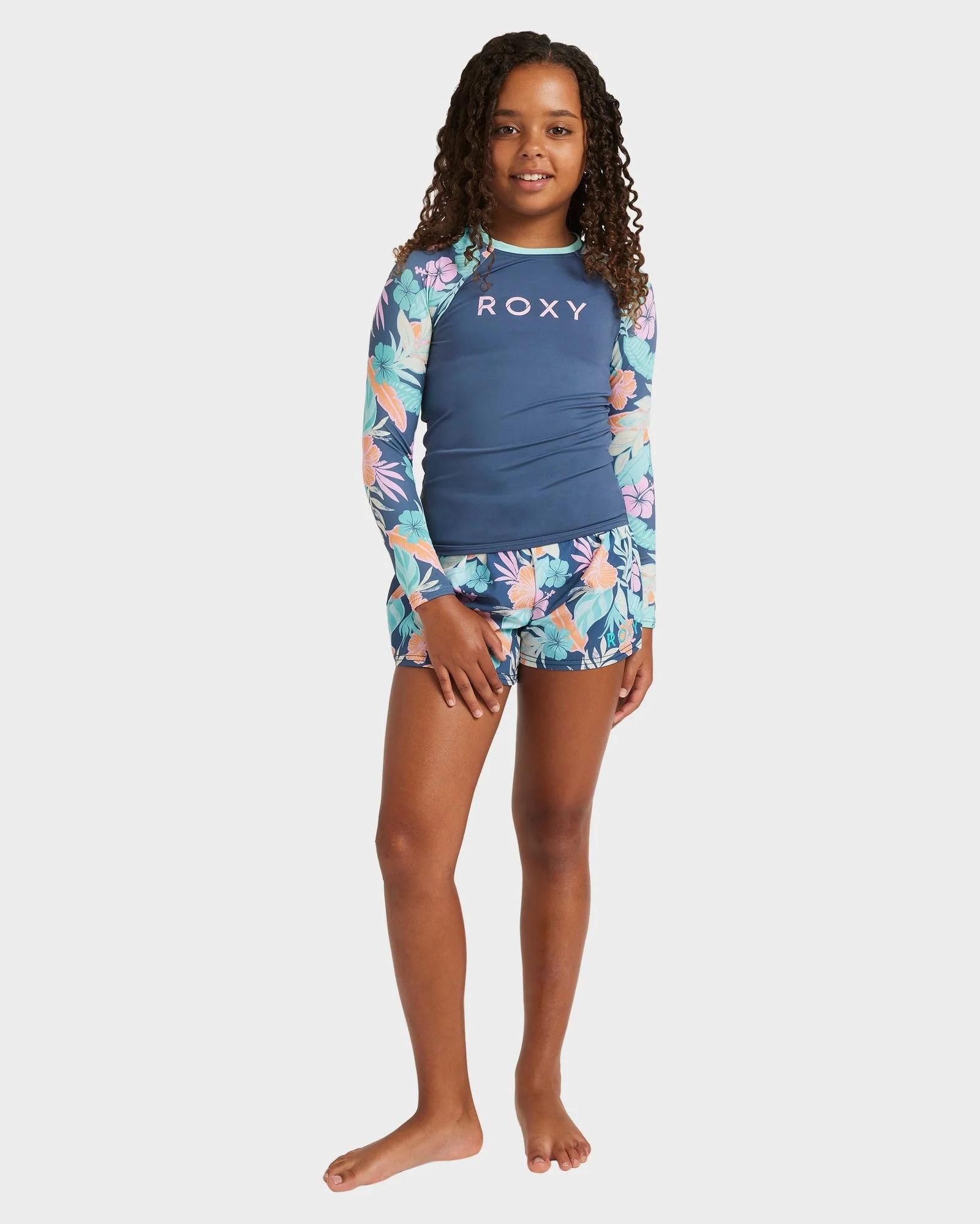 Girls 8-16 Active Lycra Long Sleeve Rash Vest - Image 5