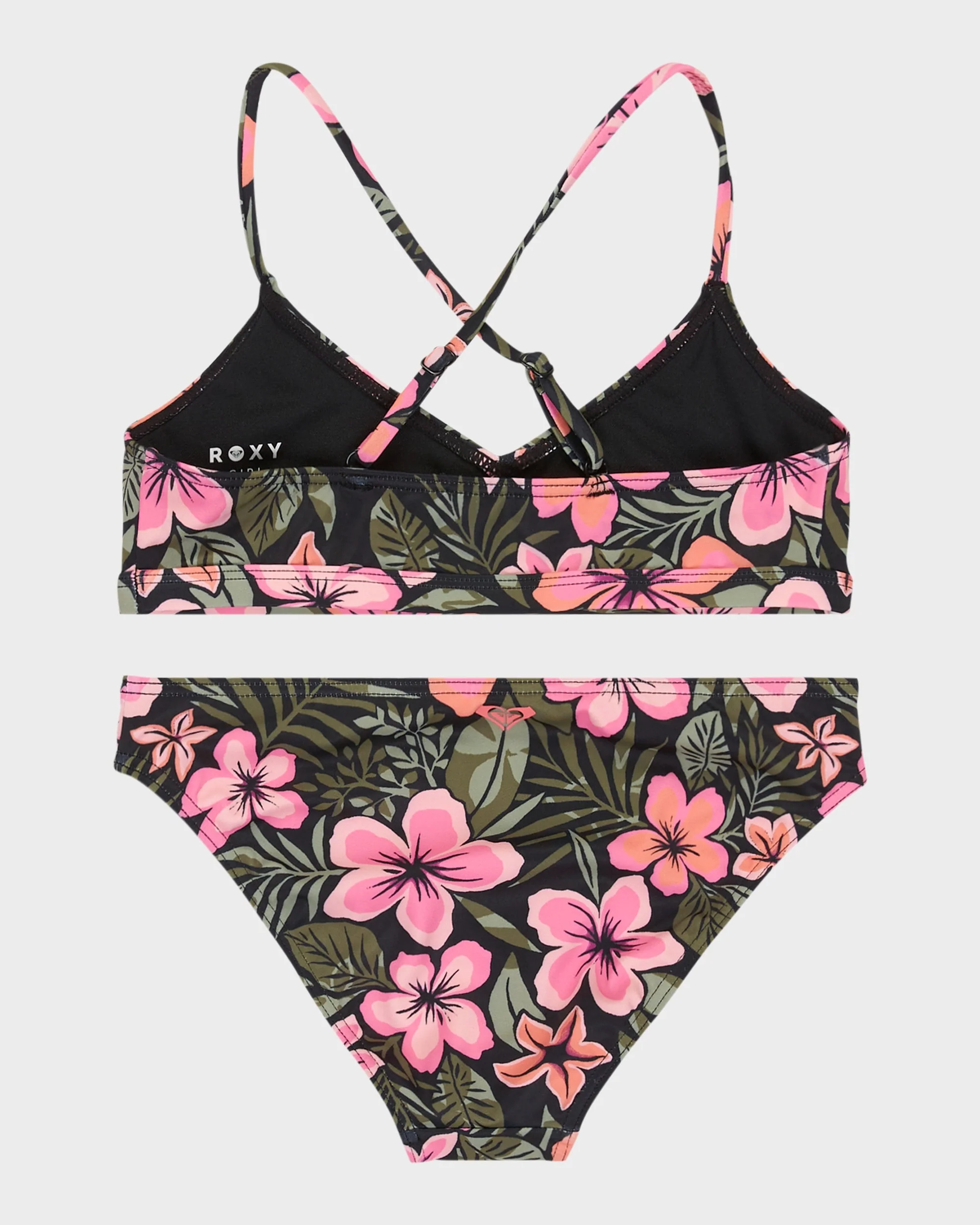 Girls 7-16 Active Floral Swim Set - Image 3