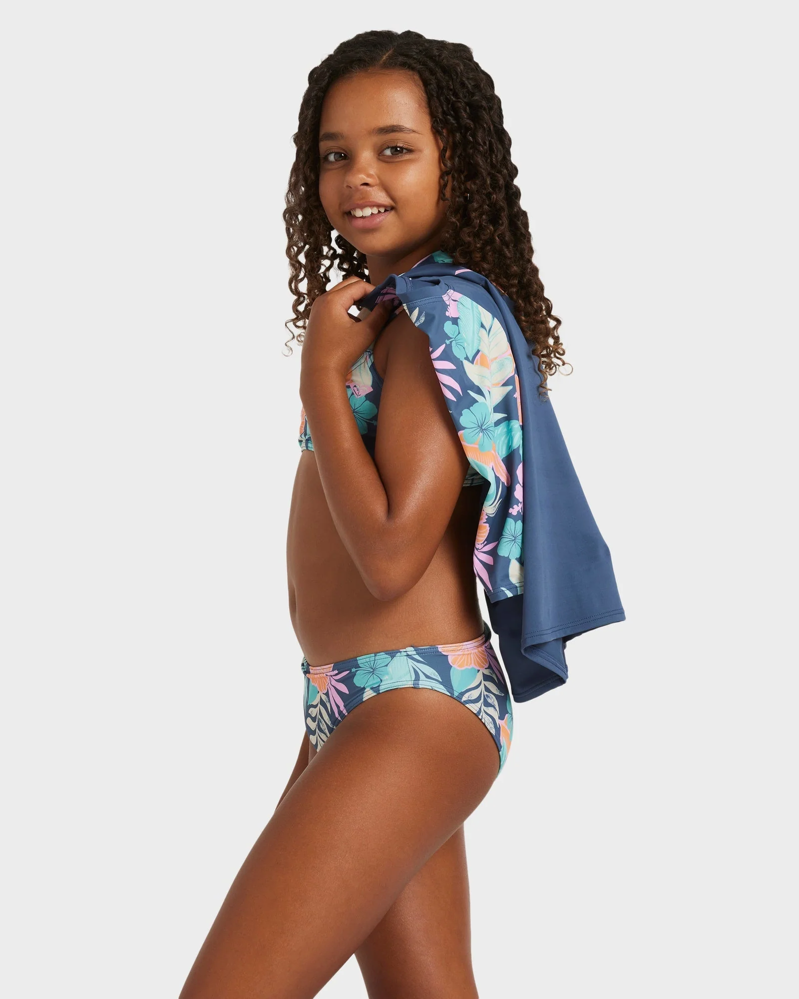 Girls 8-16 Active Two Piece Rash Vest - Image 2