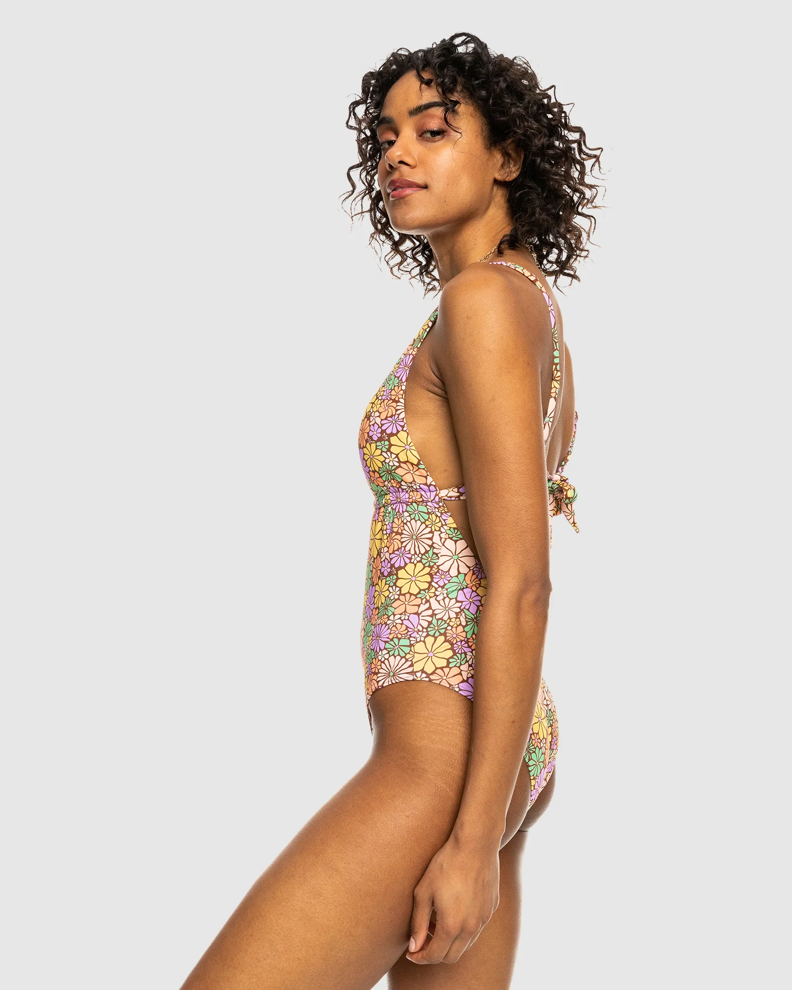 Womens All About Sol Tie BackOne Piece Swimsuit - Image 2