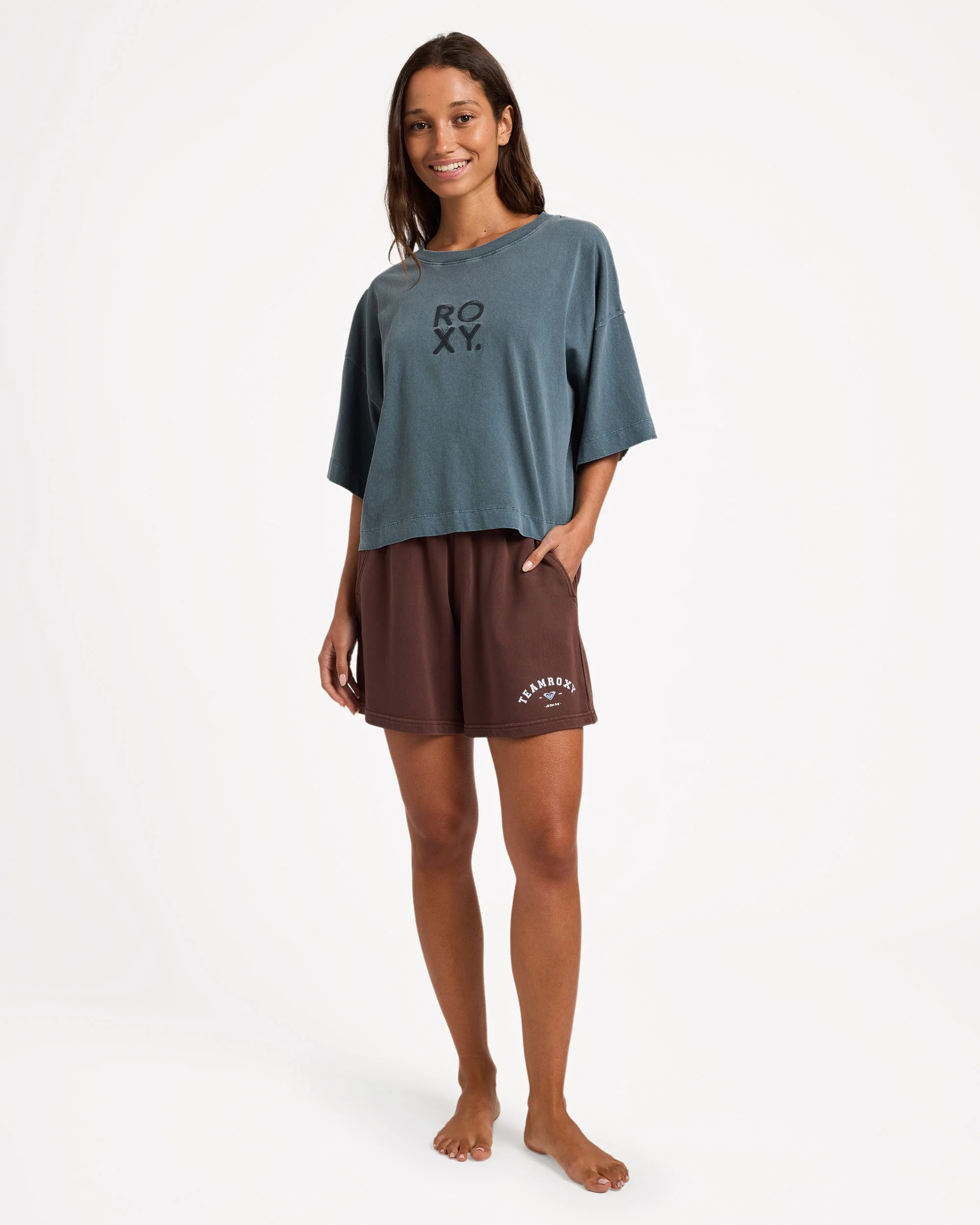 Womens All Day Elastic Waist Shorts - Image 5