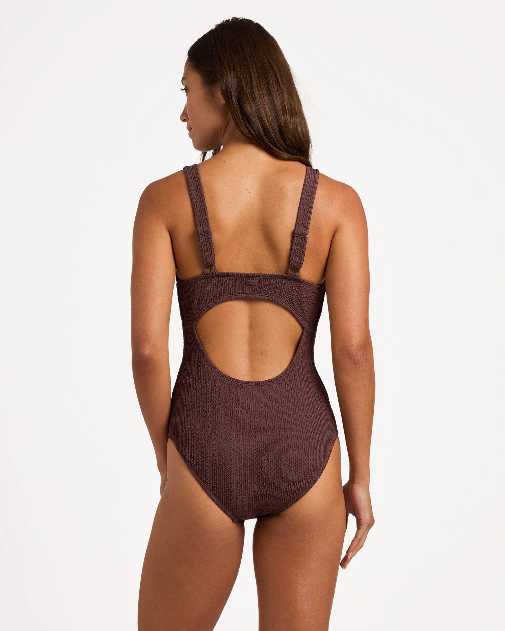 Womens Aruba V Neck One Piece Swimsuit - Image 2
