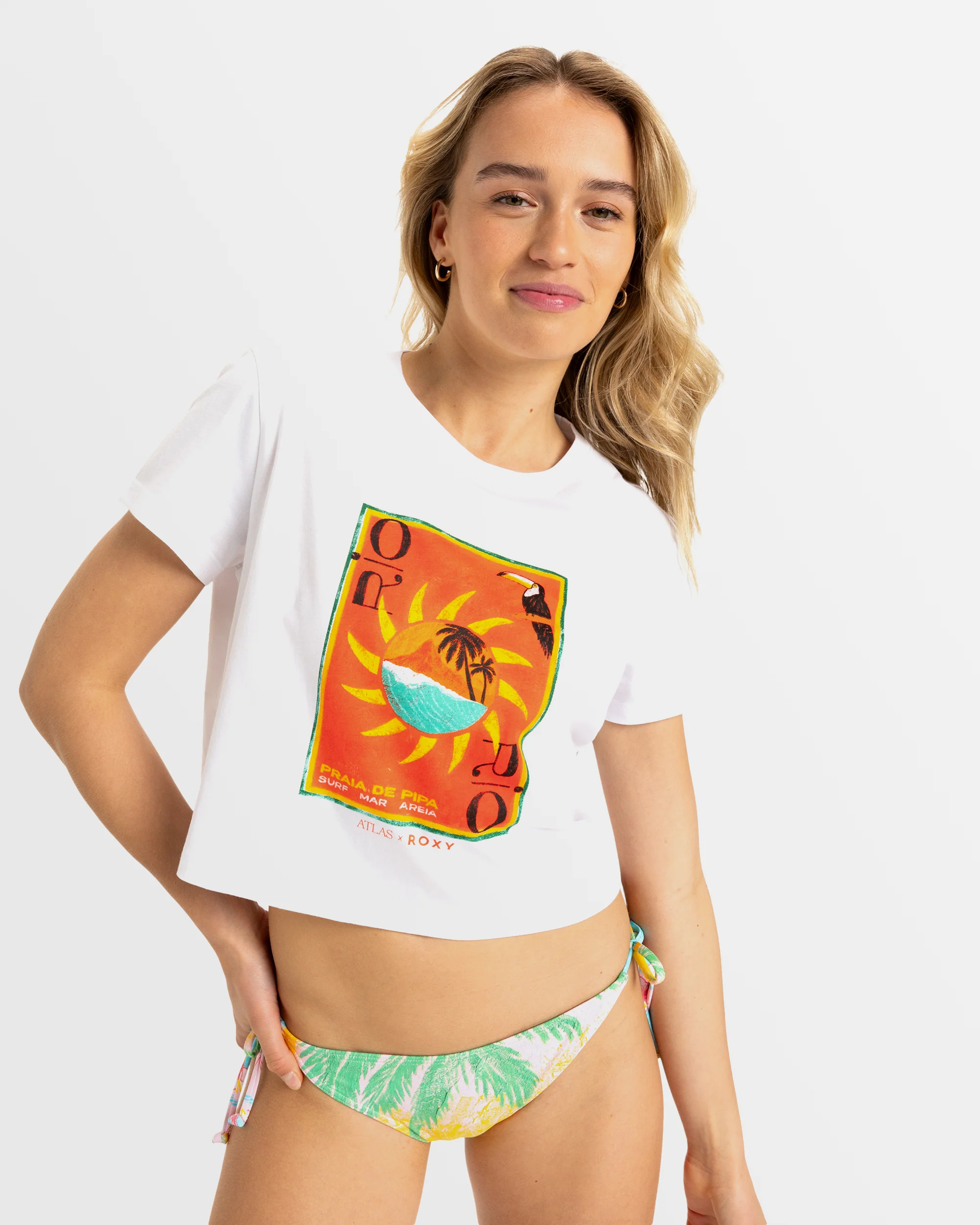 Womens Atlas Ocean Regular Crop T-Shirt - Image 3