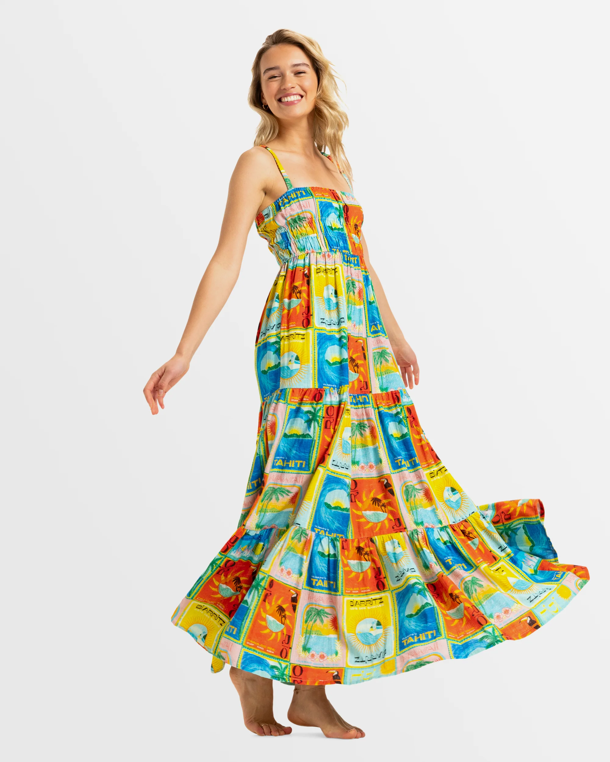 Womens Atlas Sunshine Coastline Maxi Dress - Image 2