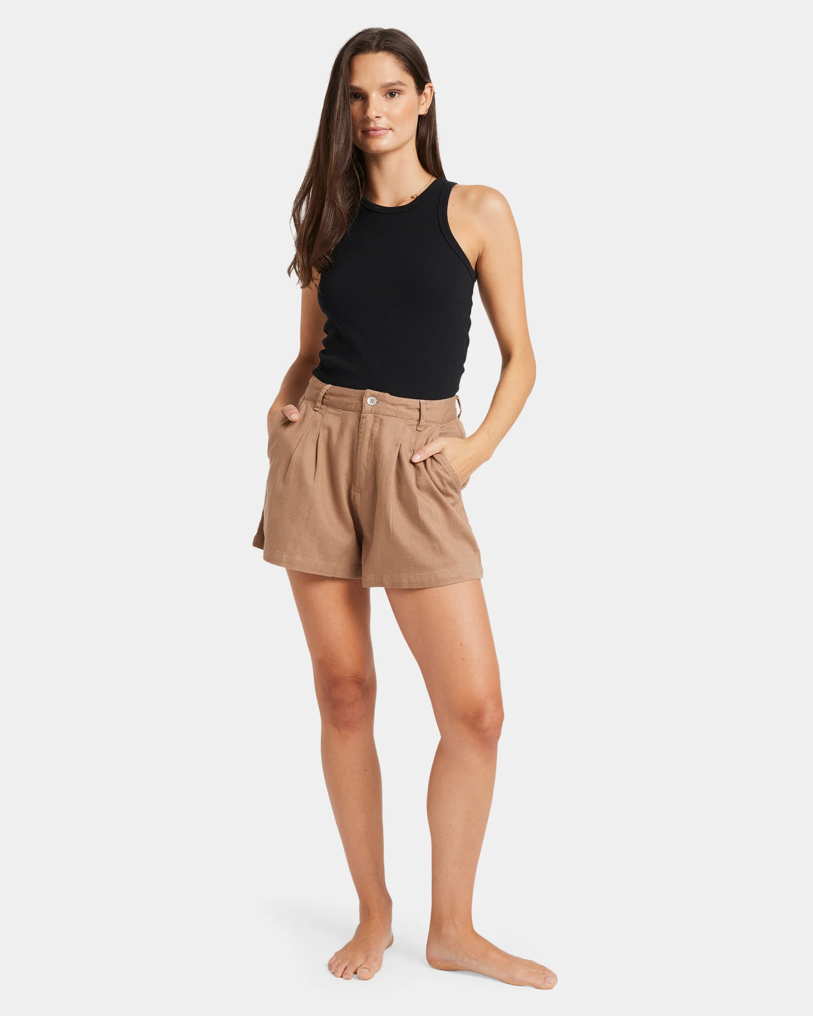 Womens Attractive Light Chino Shorts - Image 5