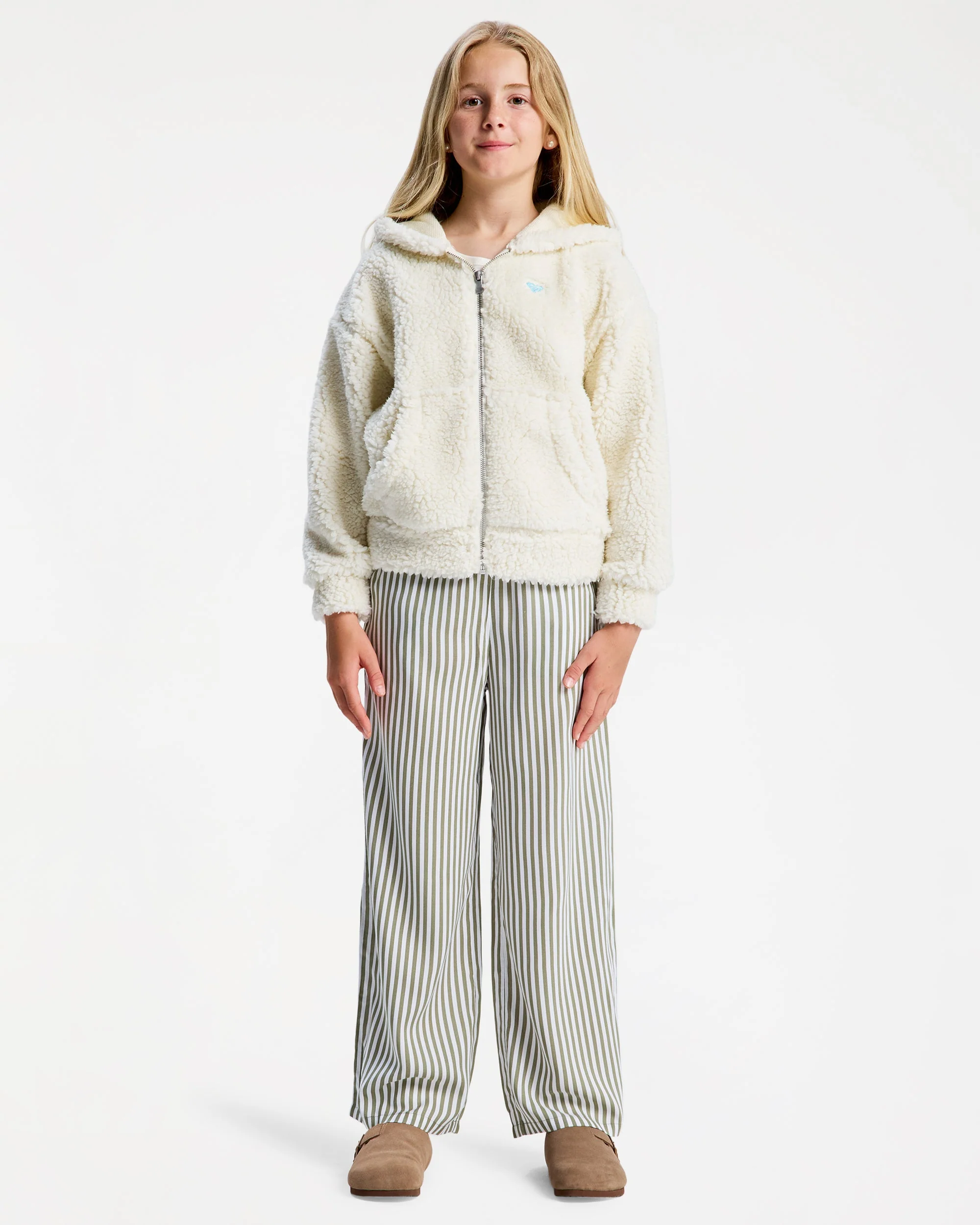Girls 4-16 Back to Full Fleece Jacket - Image 5