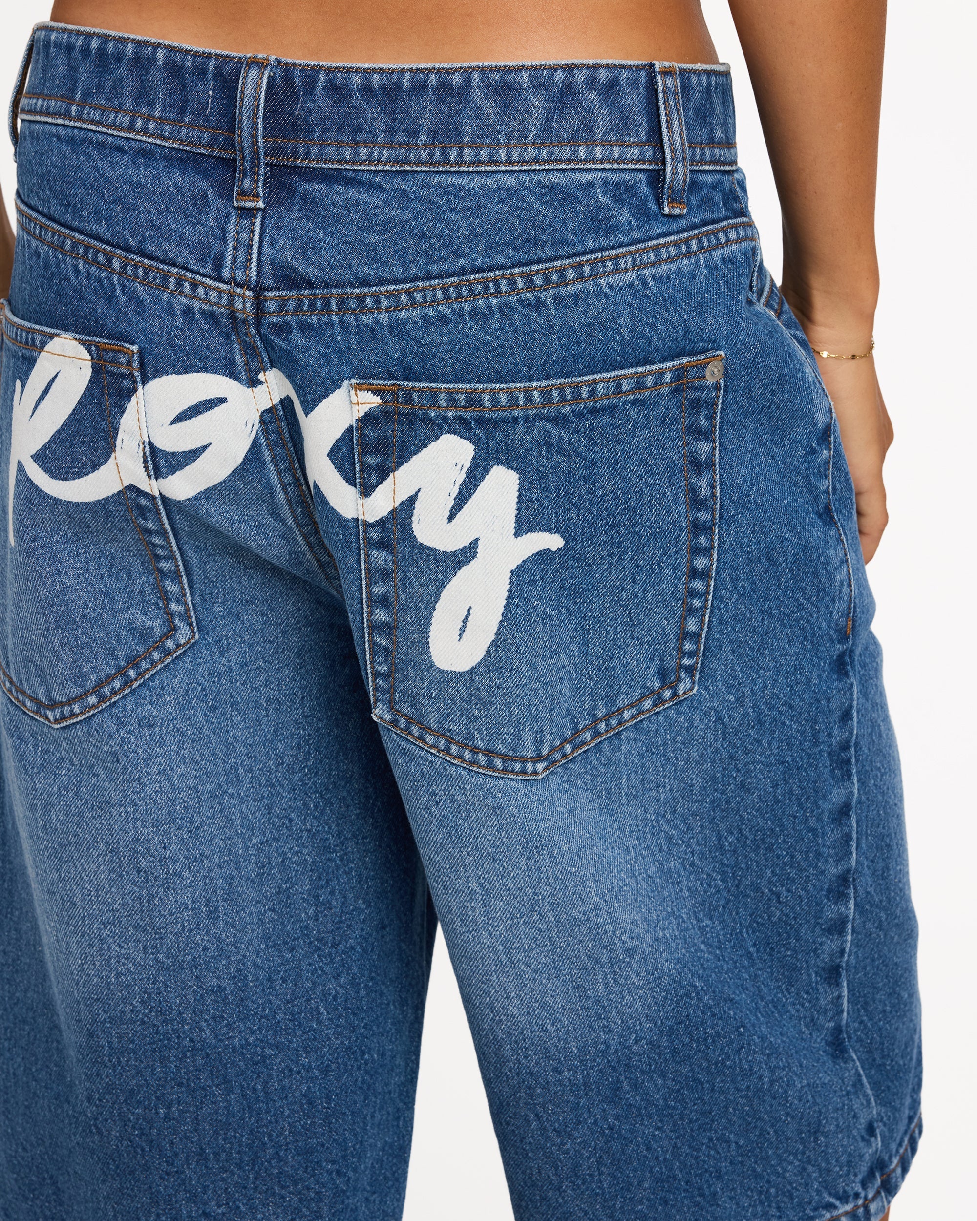 Womens Backslider Denim Shorts - Image 3